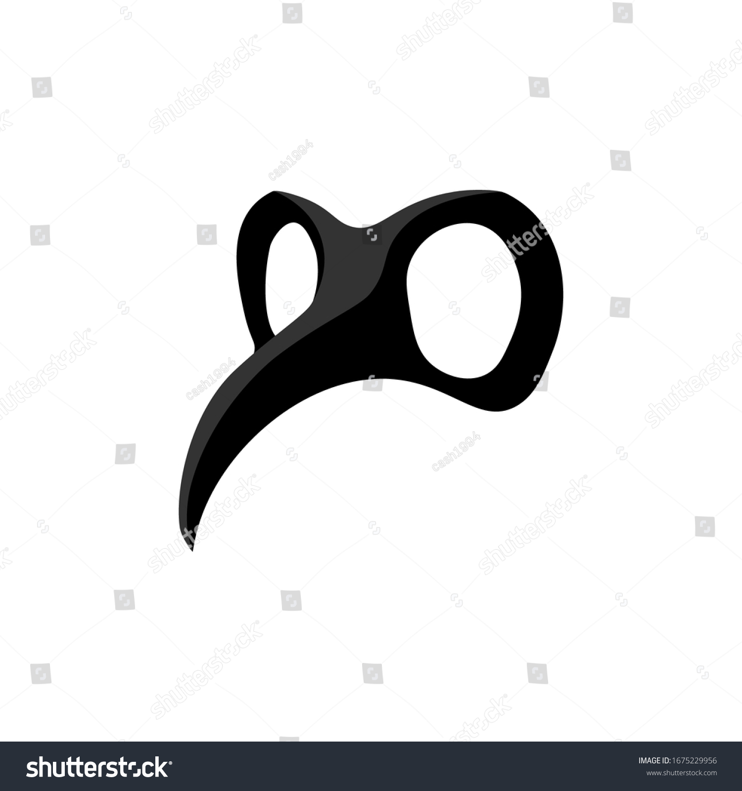 SVG of Mask of the plague doctor. Mardi Gras festival, masquerade. Isolated on a white background. For design element. svg