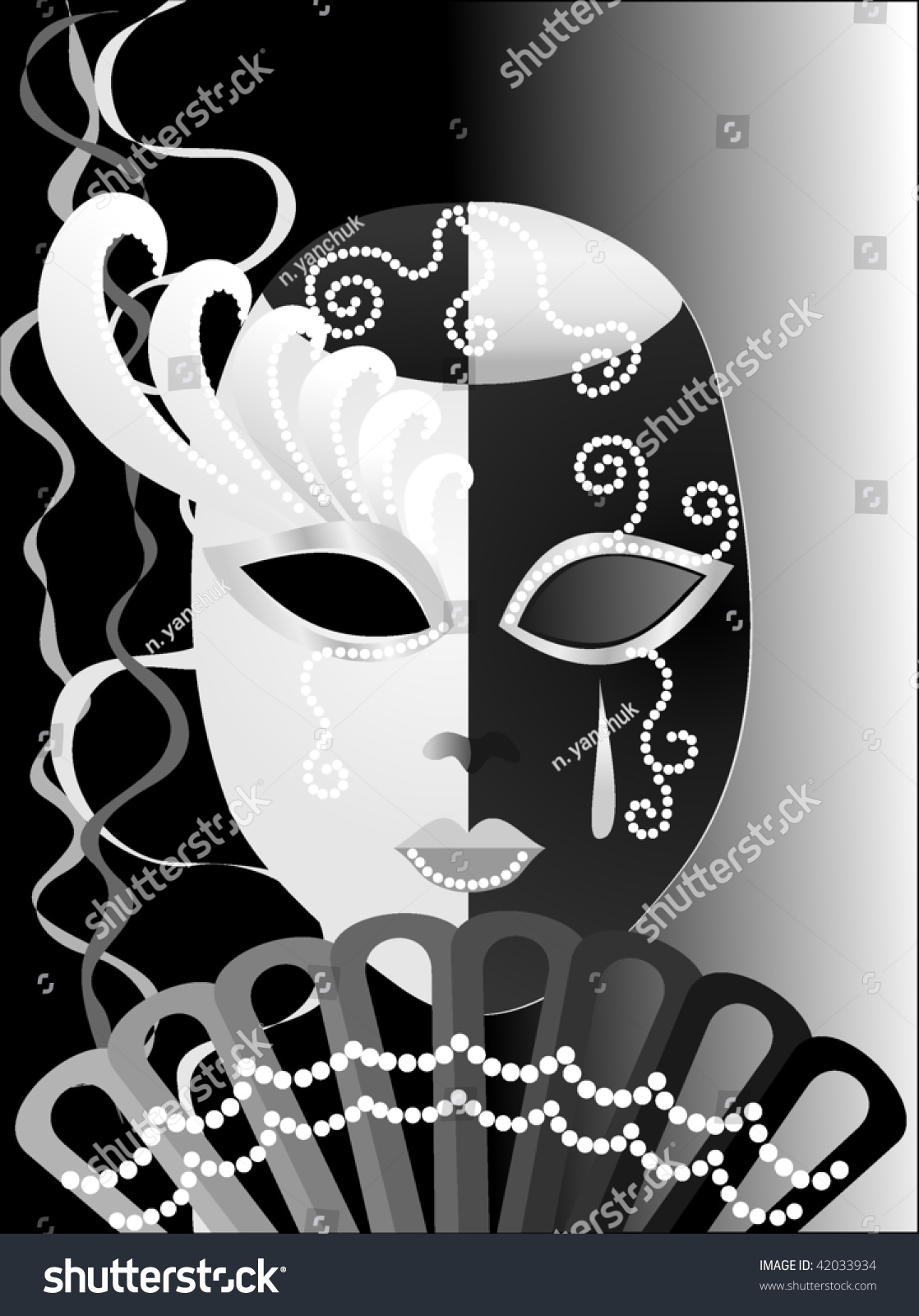 Masquerade Mask Stock Vector (Royalty Free) 42033934 - Shutterstock