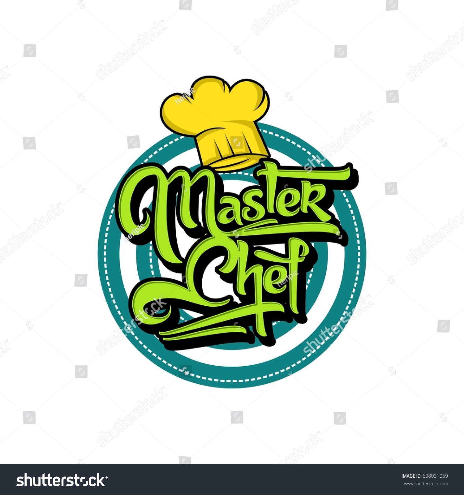 Master Chef Chef Logo Stock Vector (Royalty Free) 608031059