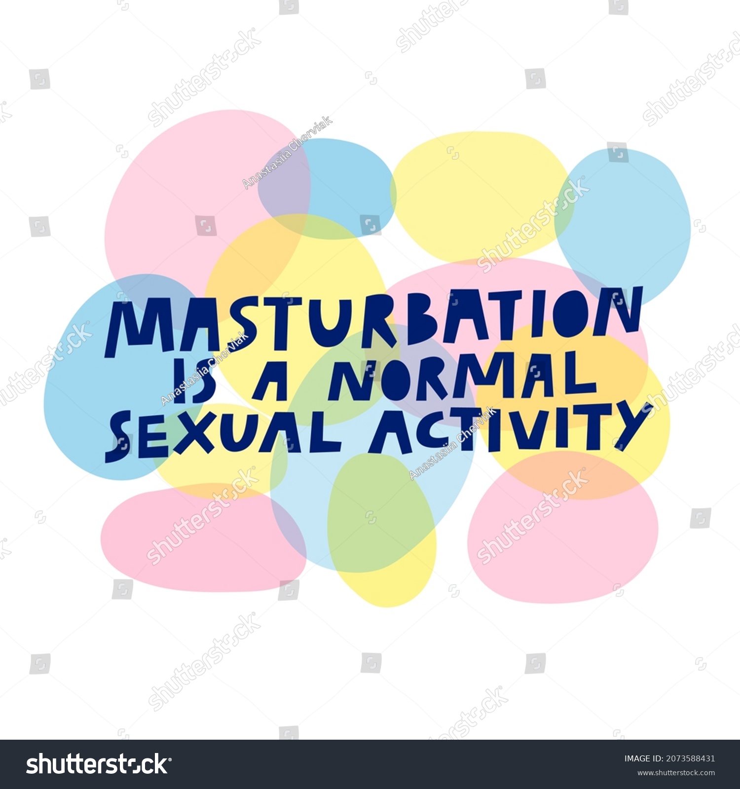 Masturbation Normal Sexual Activity Hand Drawn Vetor Stock Livre De Direitos 2073588431