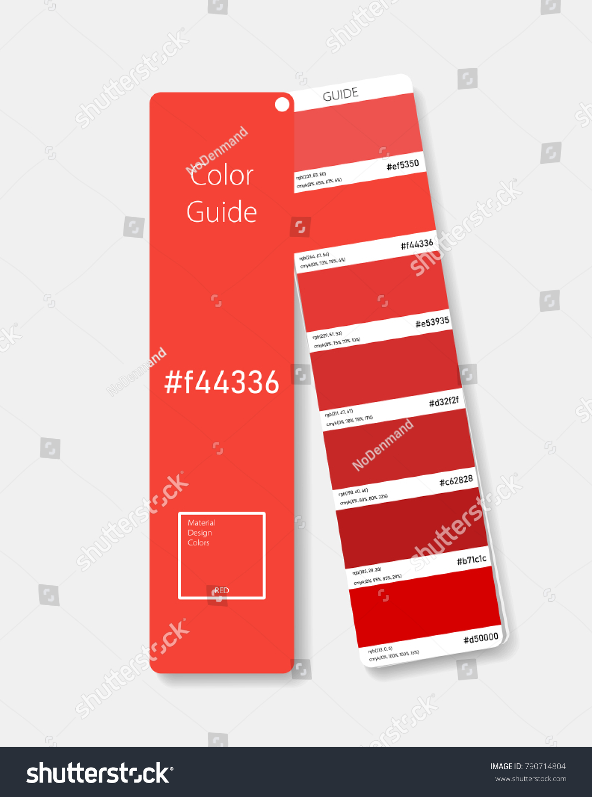 Material Design Colors Color Swatch Concept Stock Vector (Royalty Free ...