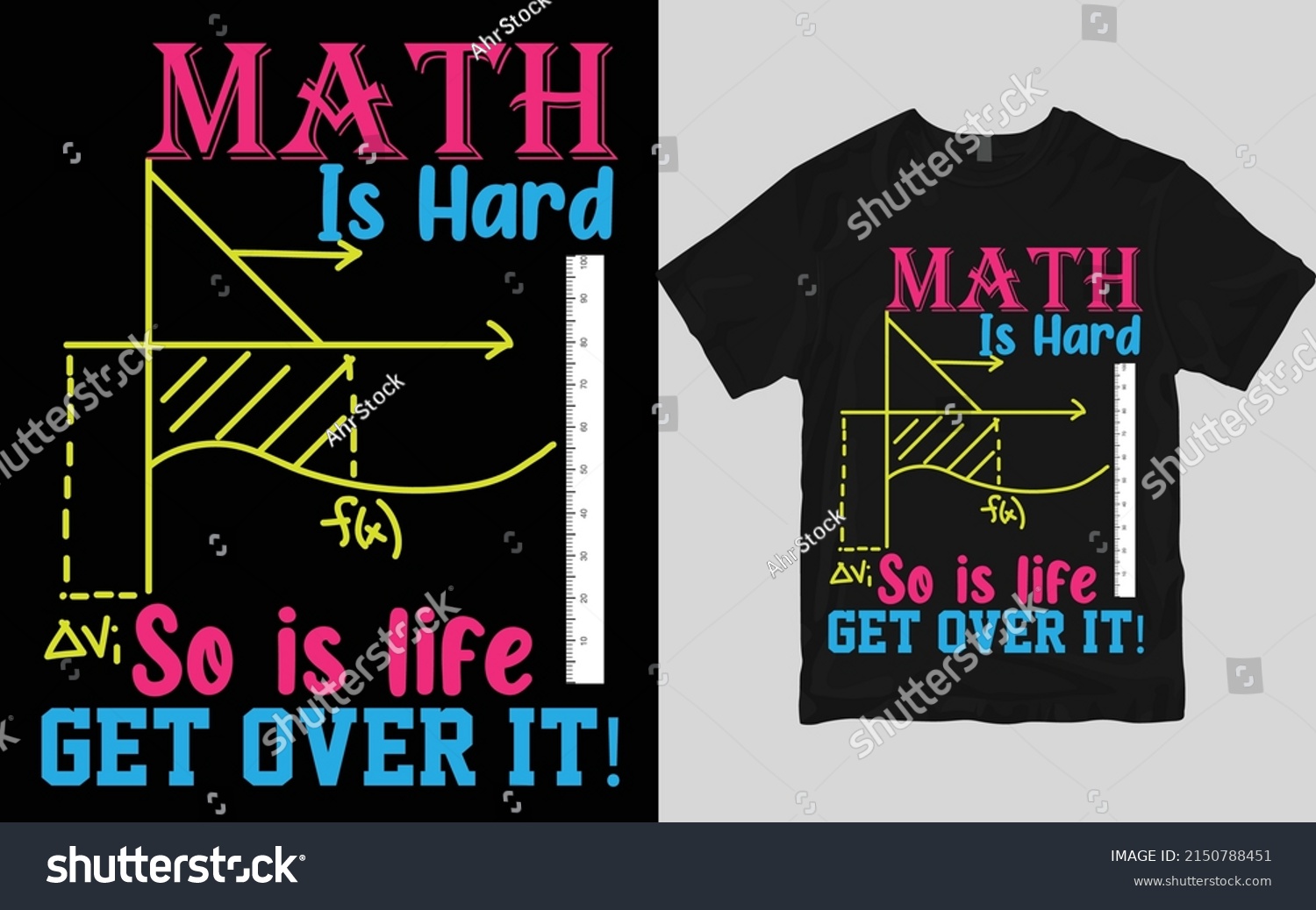 Math T Shirt Design Vector Stock Vector Royalty Free 2150788451 Shutterstock