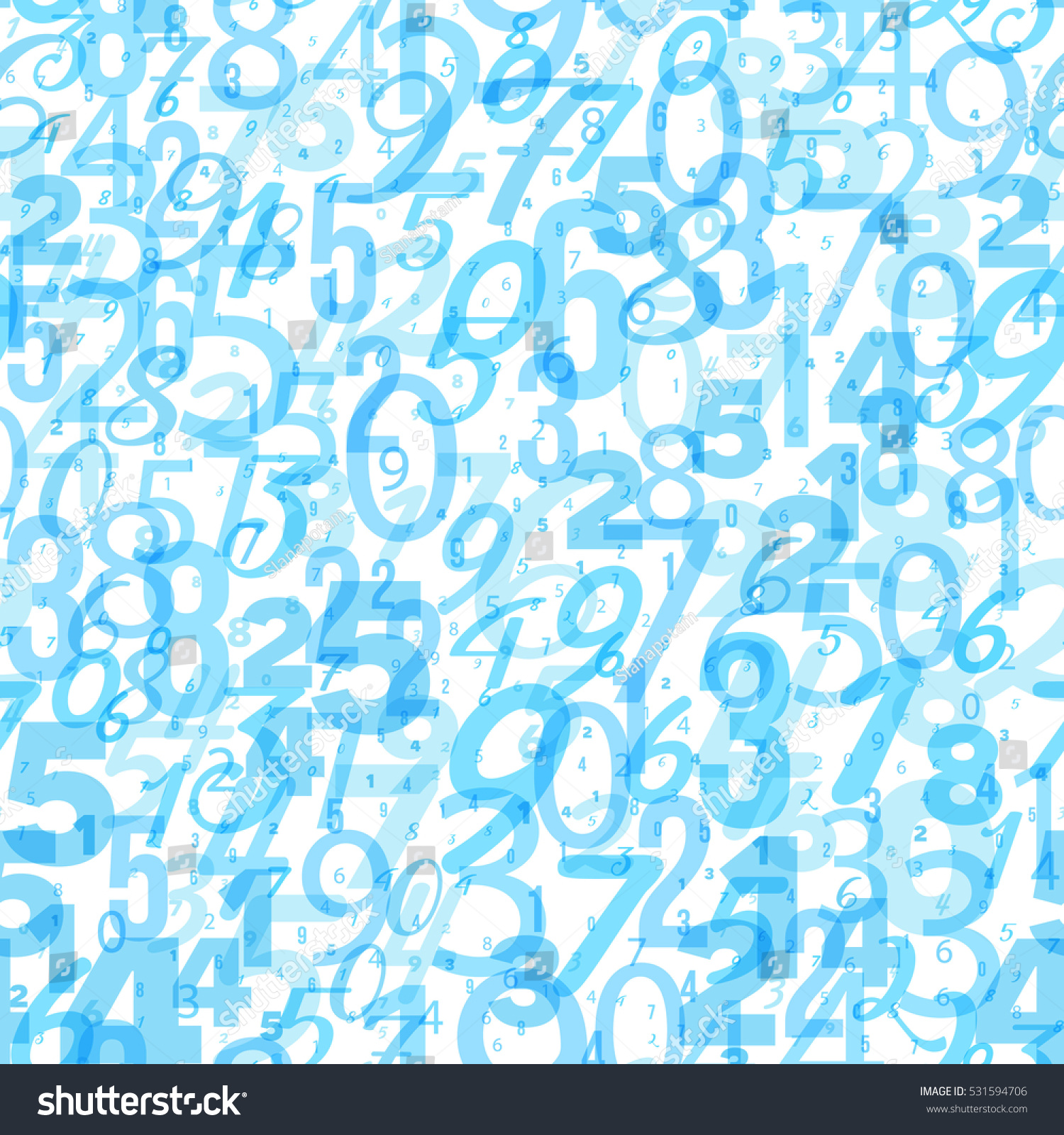 Mathematics Background Different Numbers Random Pattern Stock Vector Mathematics Background Different Numbers Random Pattern Stock Vector
