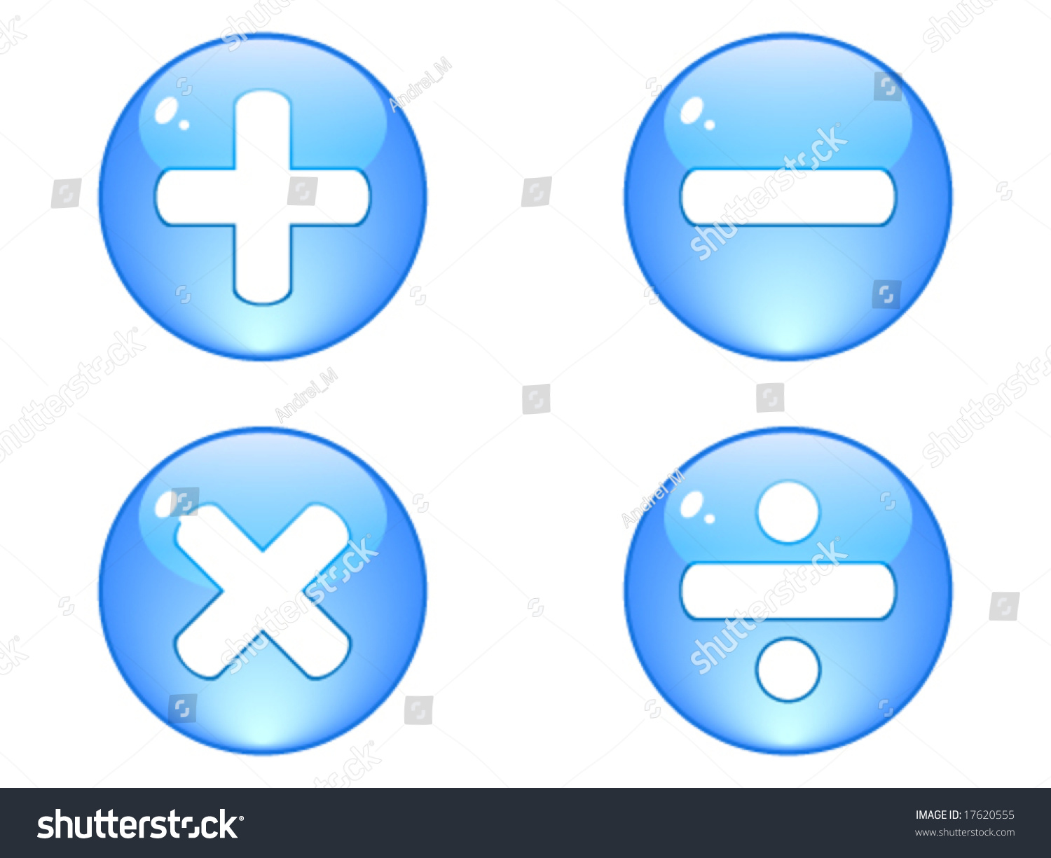 Mathematics Button Stock Vector 17620555 : Shutterstock