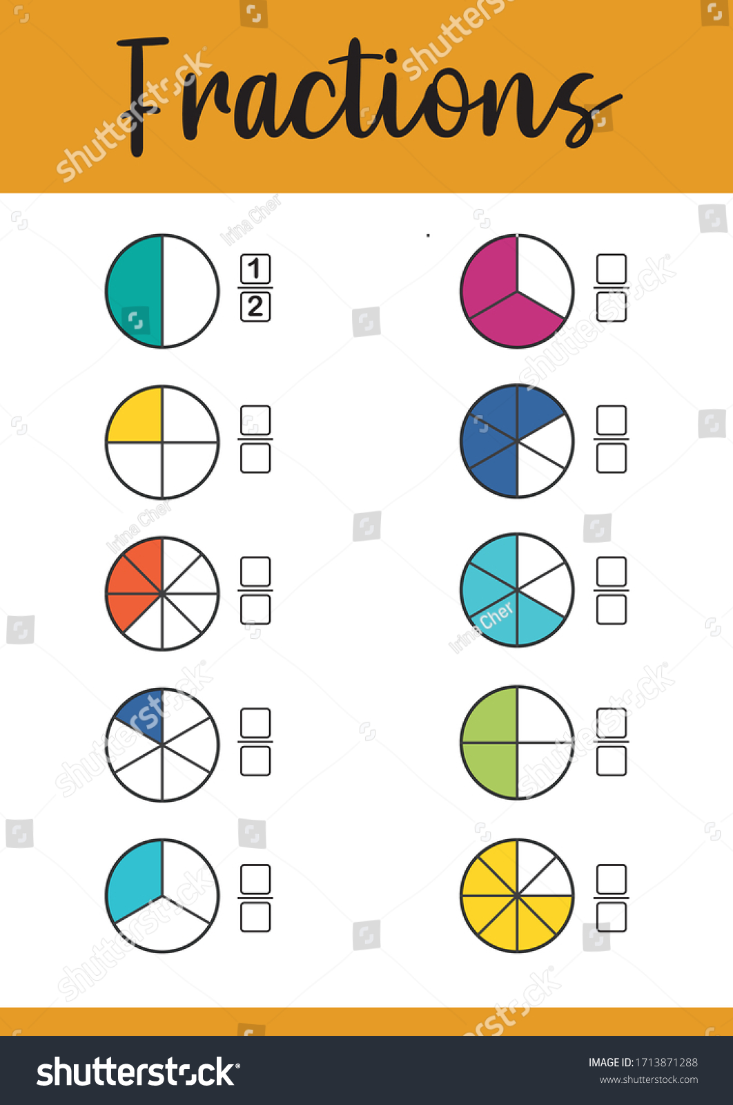 mathematics math worksheet kids circle correct stock vector royalty free 1713871288 shutterstock