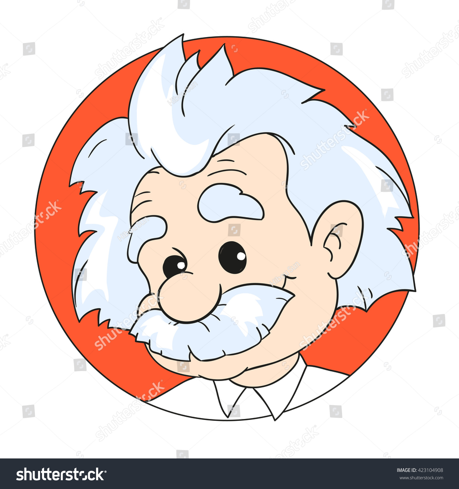 recommend clip art: MAY 14, 2016: A vector illustration of a portrait of  Albert Einstein. Cartoon portrait isolated, vector editorial. Einstein, scientist, professor, genius, mathematician, physicist, chemist 