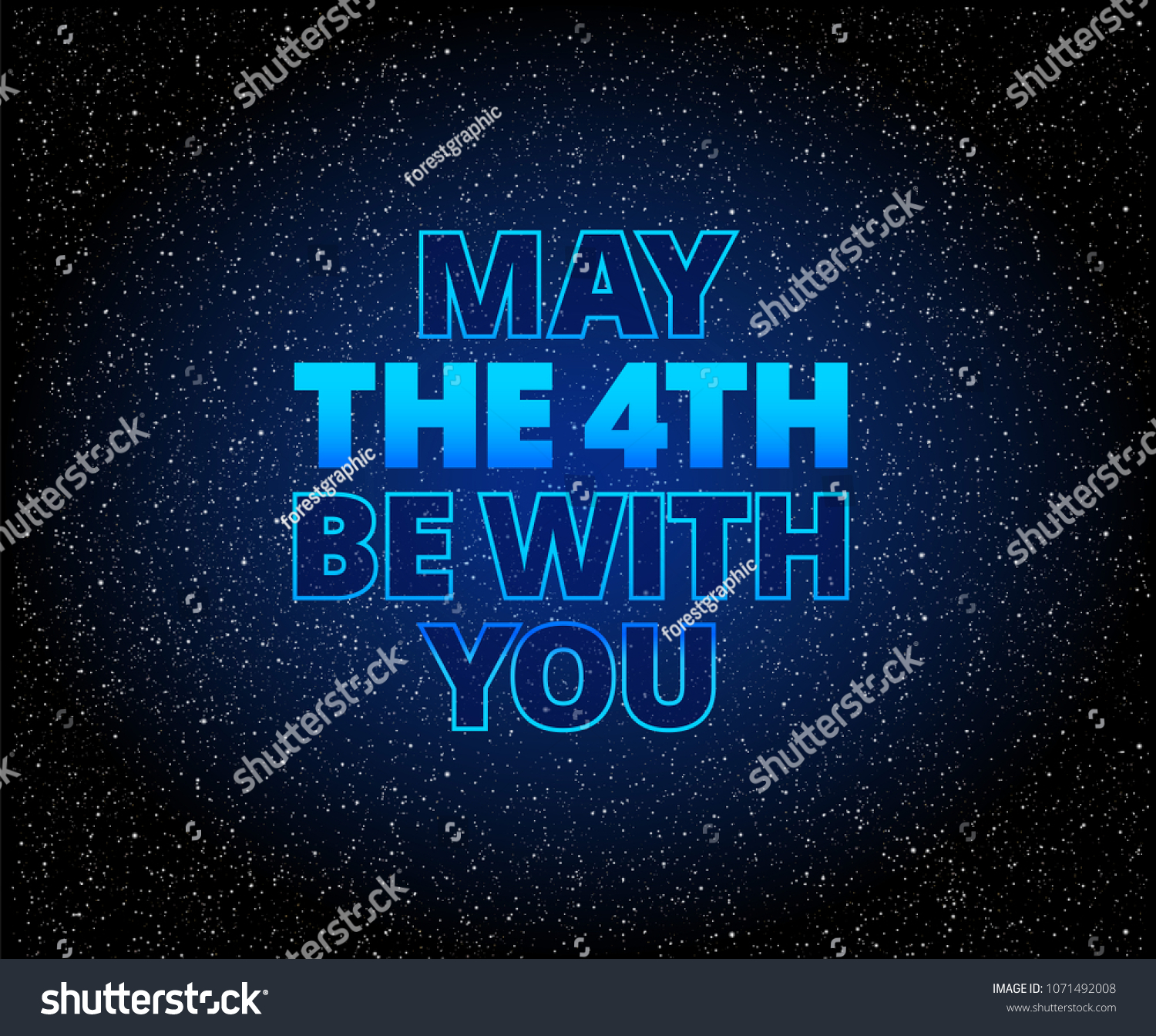 May 4th Be You Lettering Holiday Stock Vector (Royalty Free) 1071492008 ...