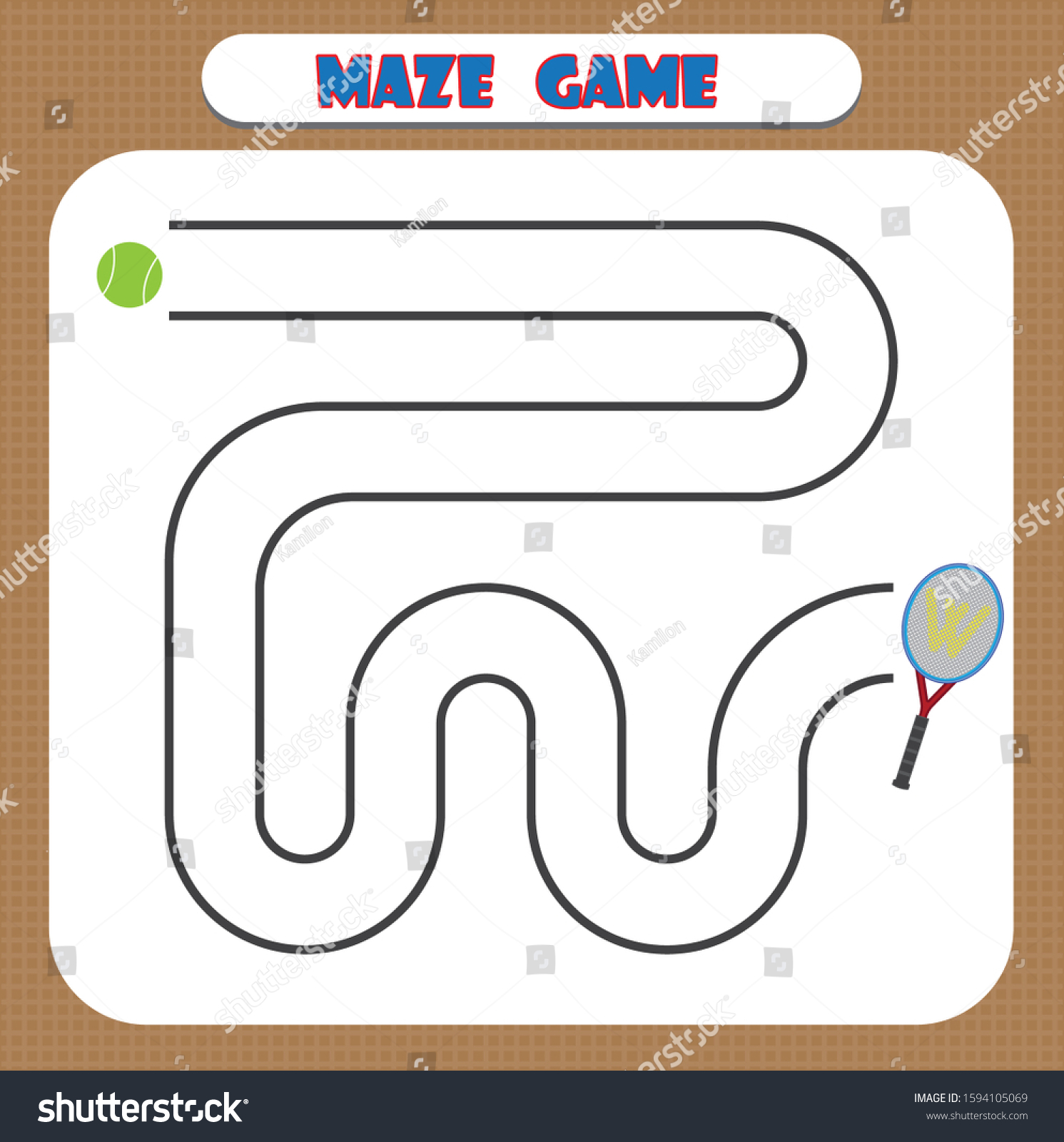 maze game kindergarten children education developing stock vector royalty free 1594105069 shutterstock