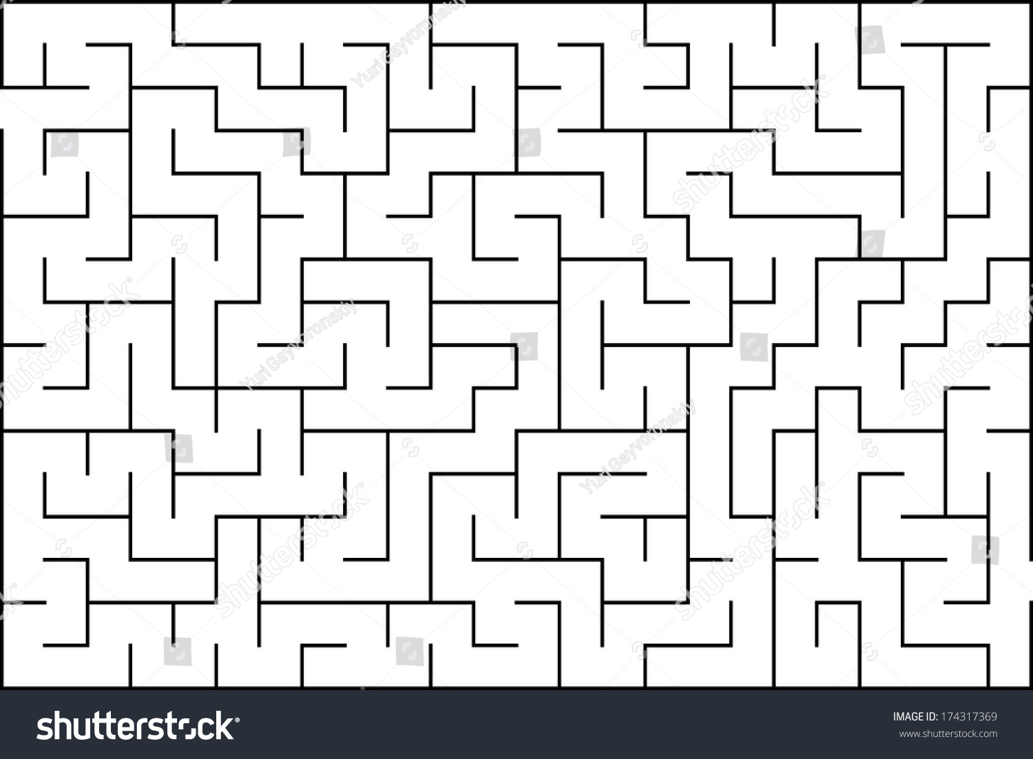 Maze (Vector) - 174317369 : Shutterstock