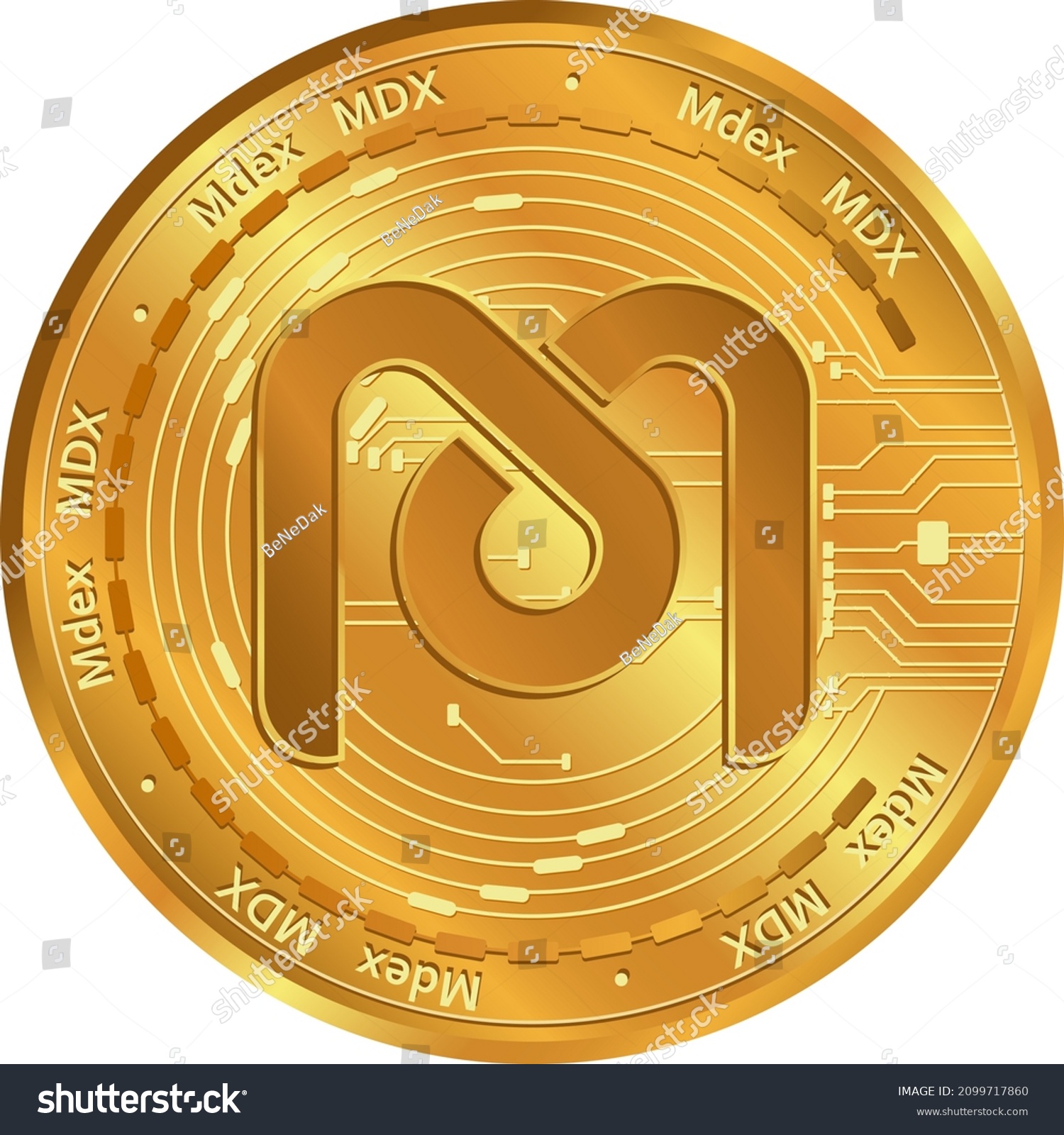 SVG of mdex (MDX) currency coin isolated.Digital finance exchange concept. svg