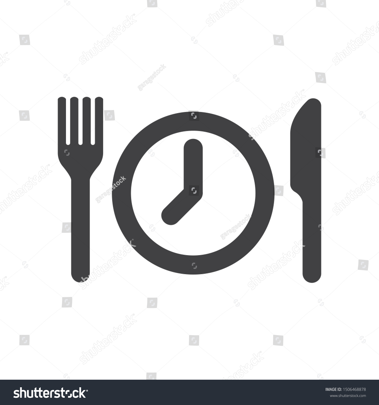 Meal Breaks Illustration Icon Concept Stock Vector (Royalty Free ...