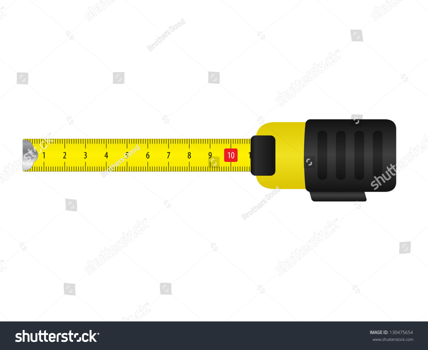 Measure Tape Vector Stock Vector 130475654 - Shutterstock