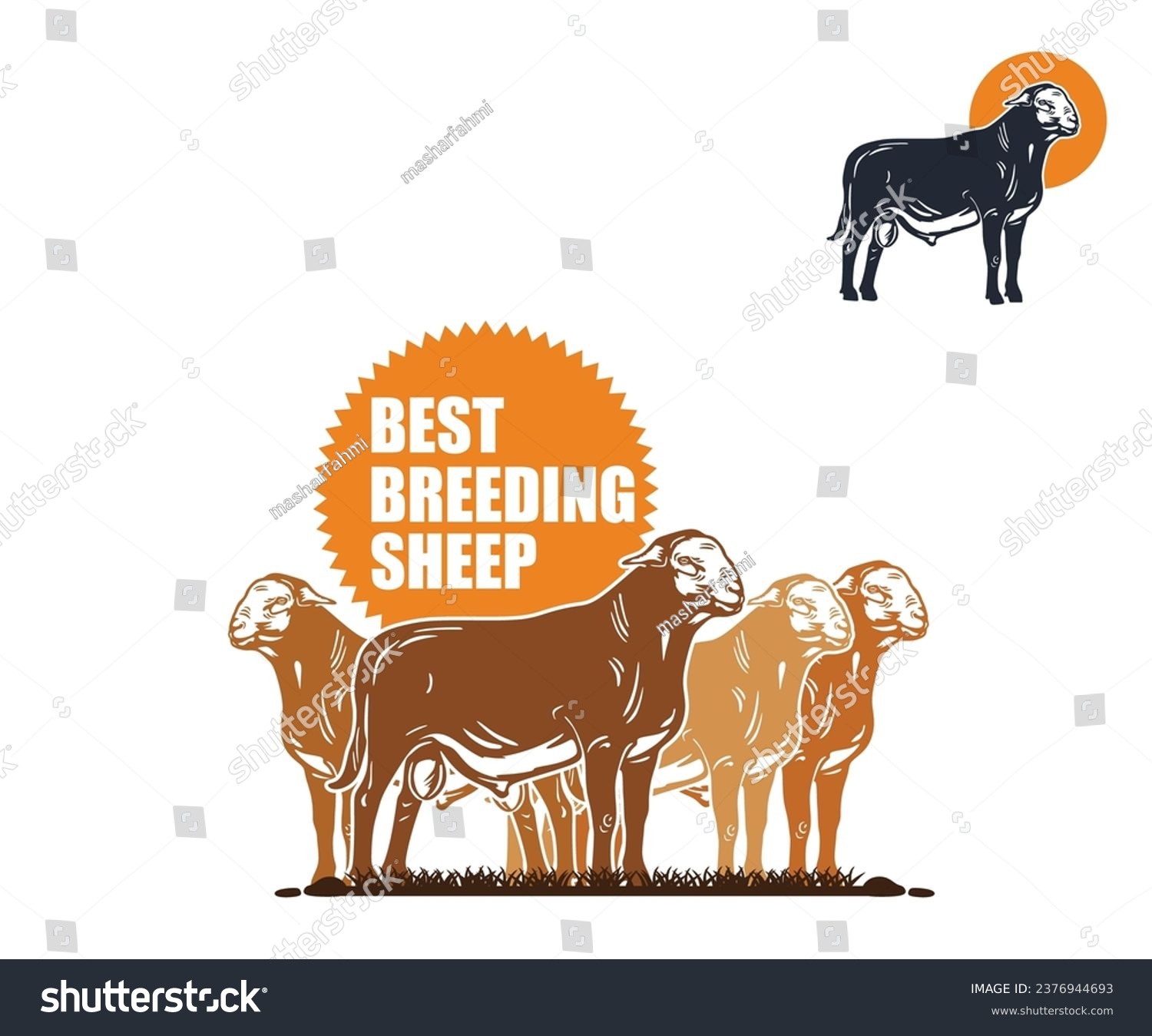 SVG of MEATMASTER SHEEP, THE BEST LAMB PRODUCTOR RAM svg