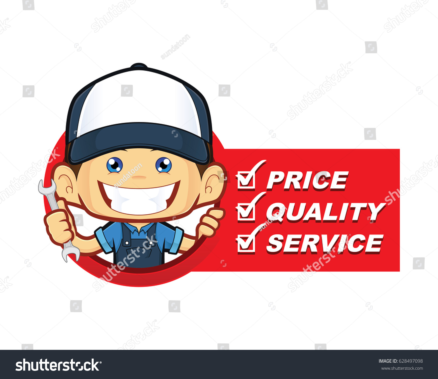 Mechanic Service List Stock Vector (Royalty Free) 628497098 Shutterstock