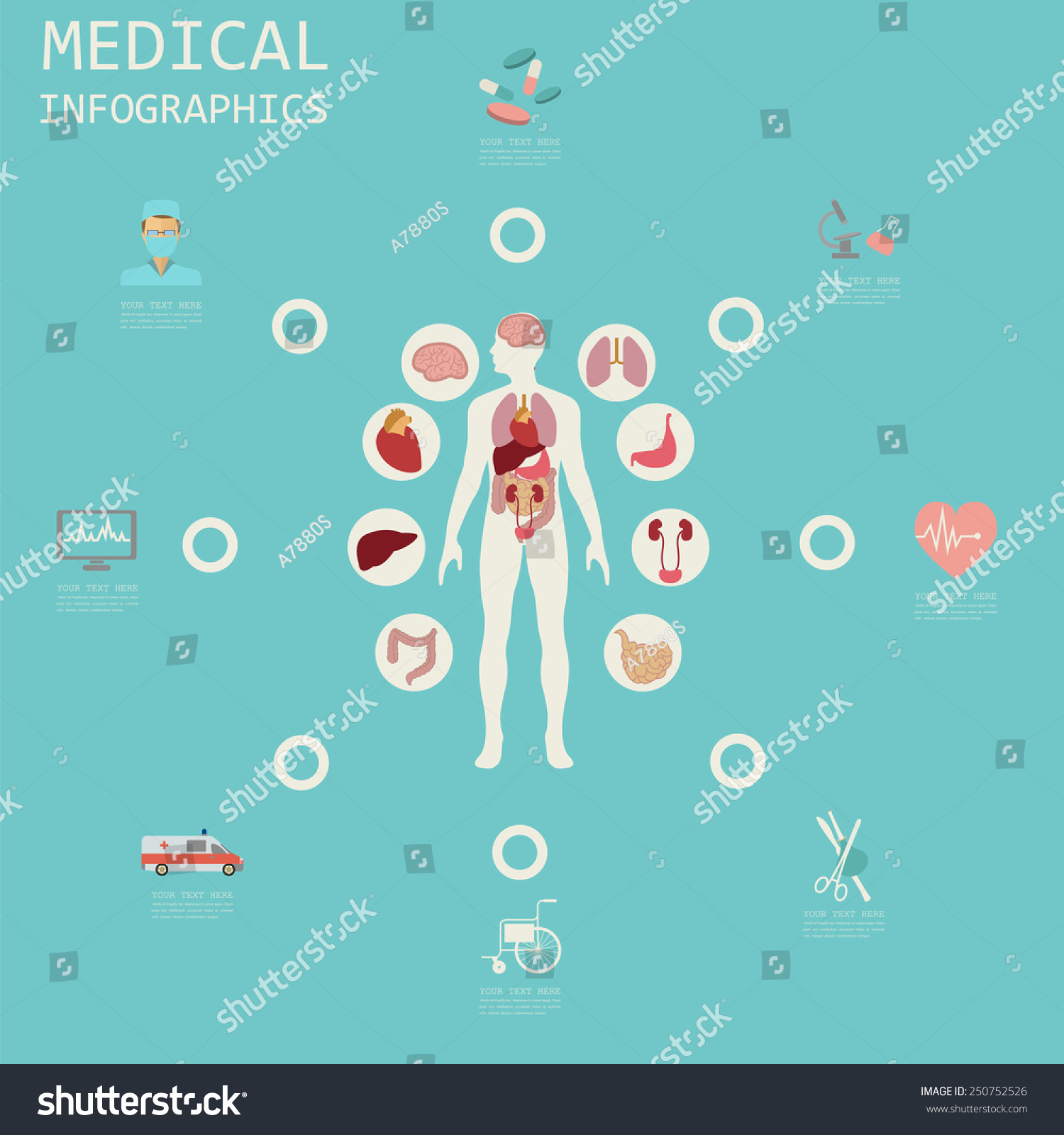 Medical Healthcare Infographic Elements Creating Infographics Stock ...