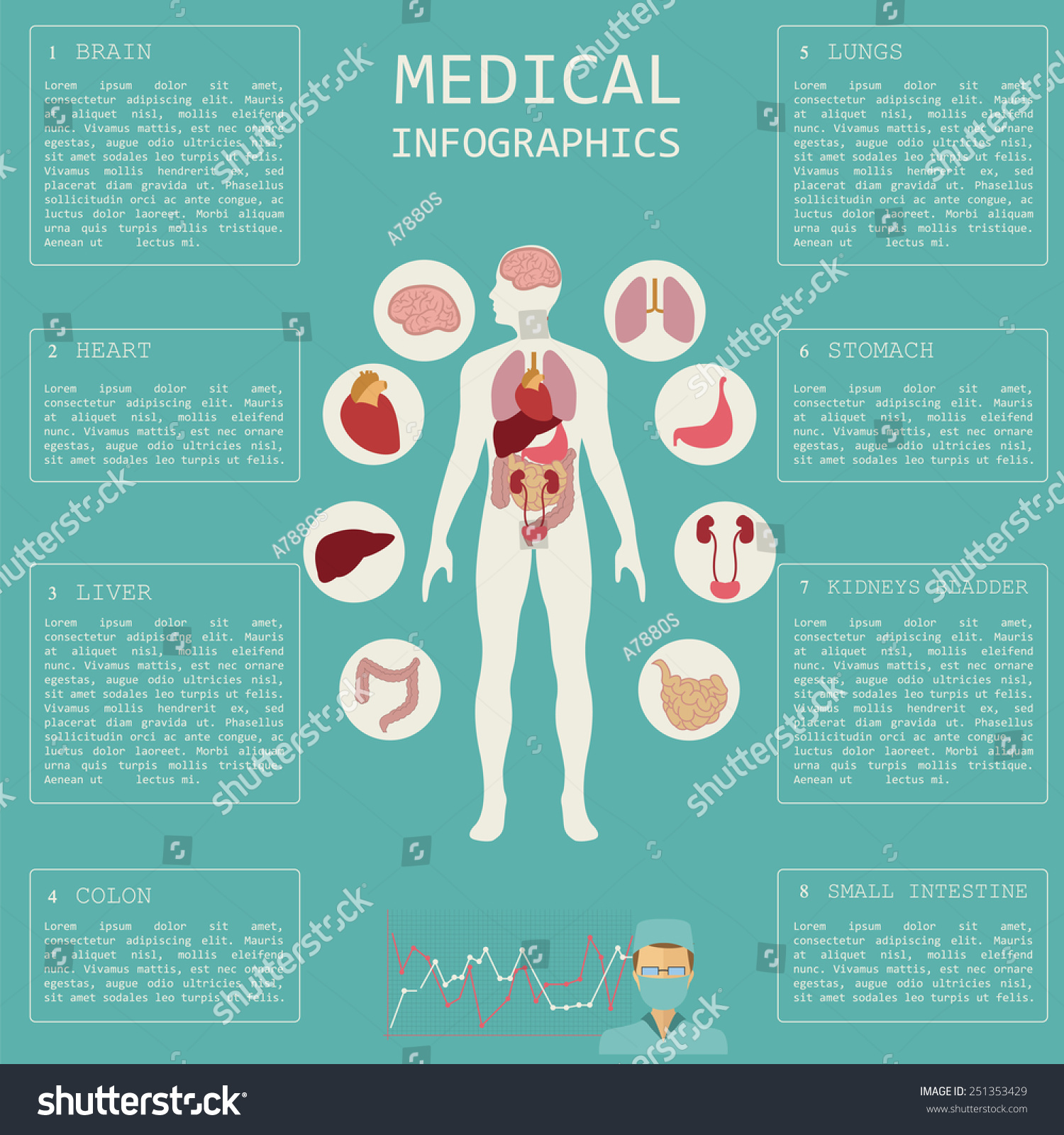 Medical And Healthcare Infographic, Elements For Creating Infographics ...