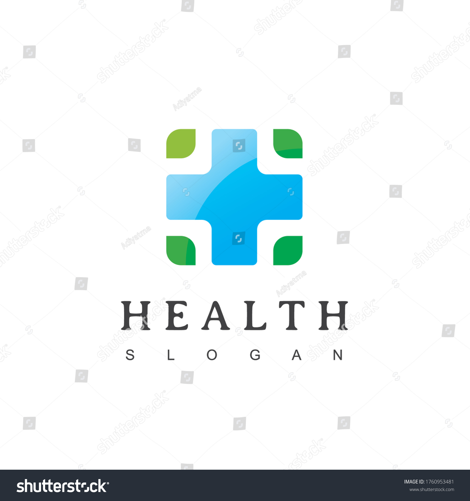 Medical Cross Health Pharmacy Logo Design Stock Vector (Royalty Free ...