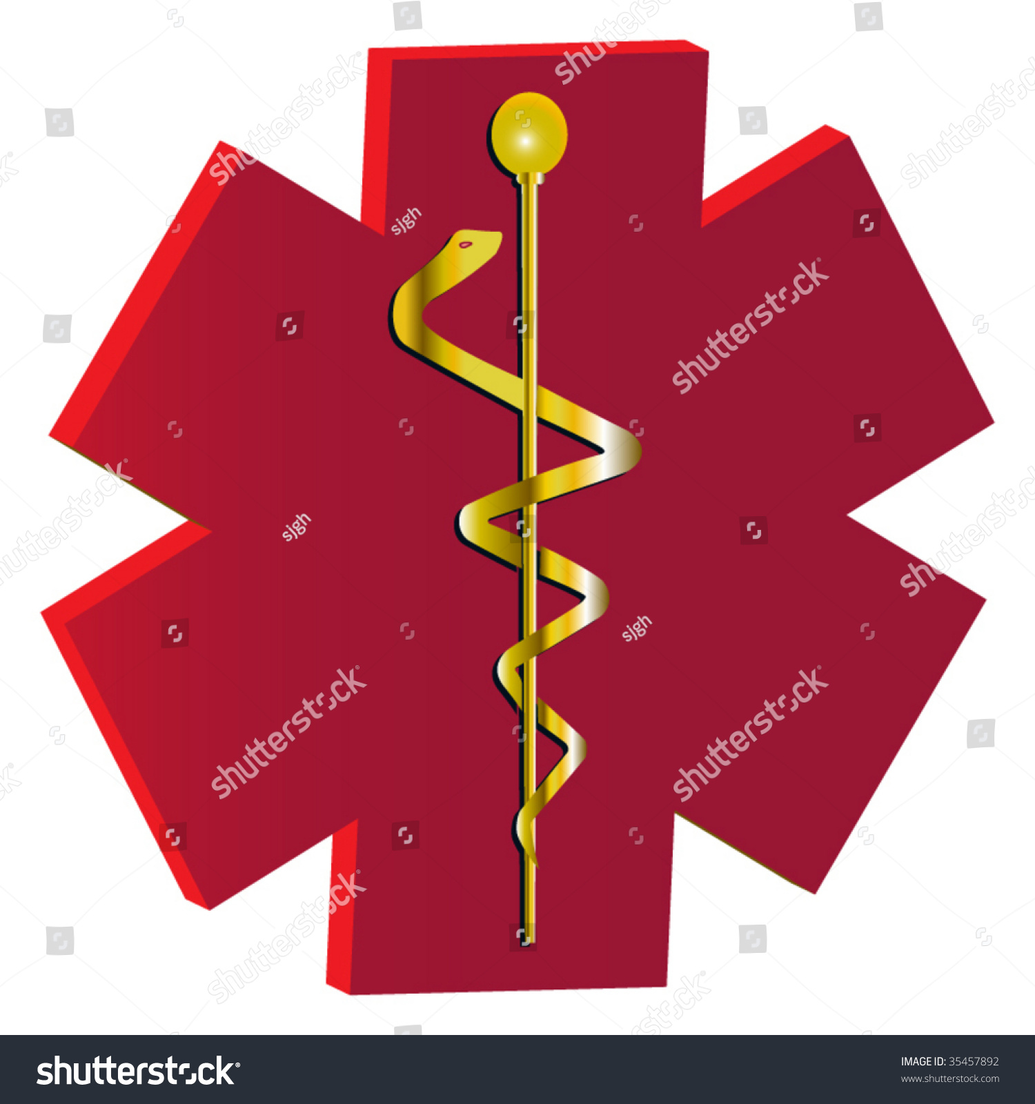 Medical Cross Symbol Stock Vector Illustration 35457892 : Shutterstock