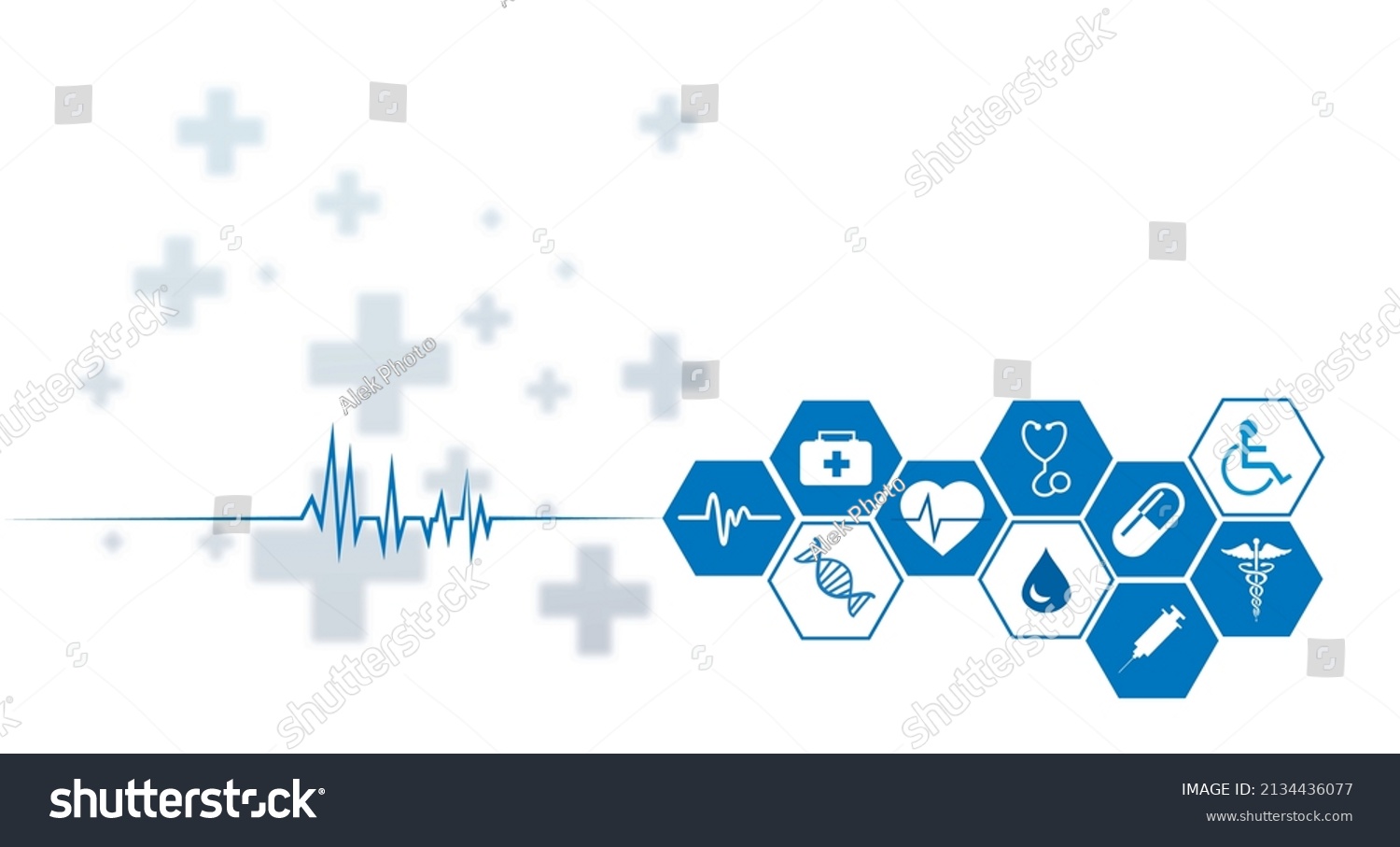 Medical Icon Use Brochure Backgrounds Advertisements Stock Vector 