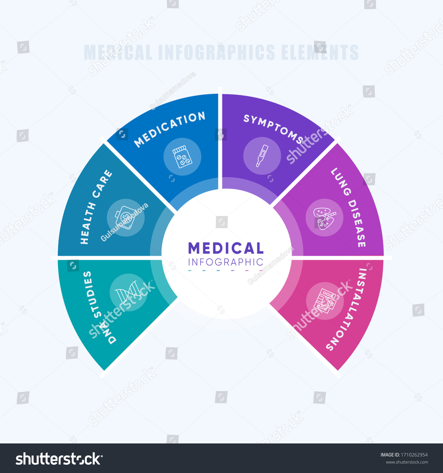 Medical Infographic Vector Medical Diagram Health Stock Vector (royalty 