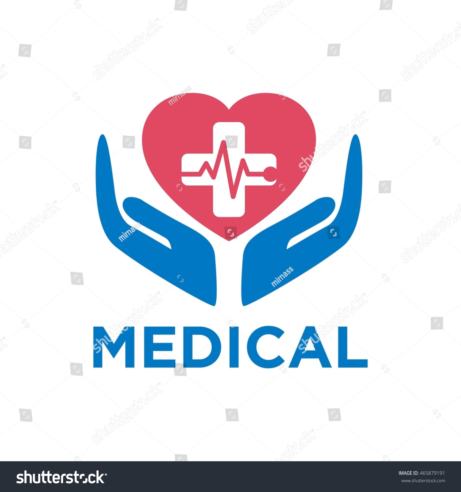 Medical Logo Design Template Stock Vector Royalty Free