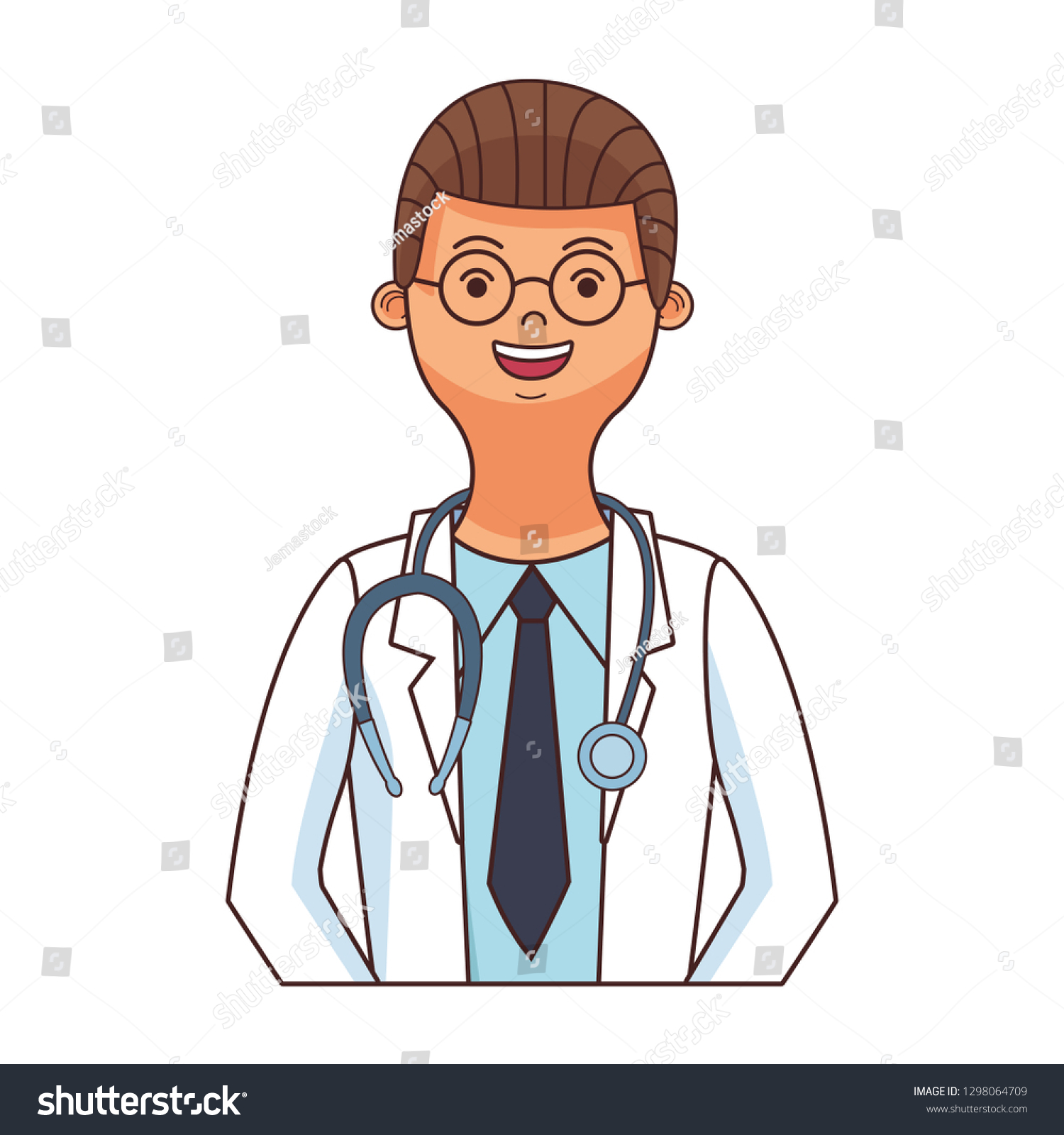 Medicine Doctor Cartoon Stock Vector (Royalty Free) 1298064709 ...