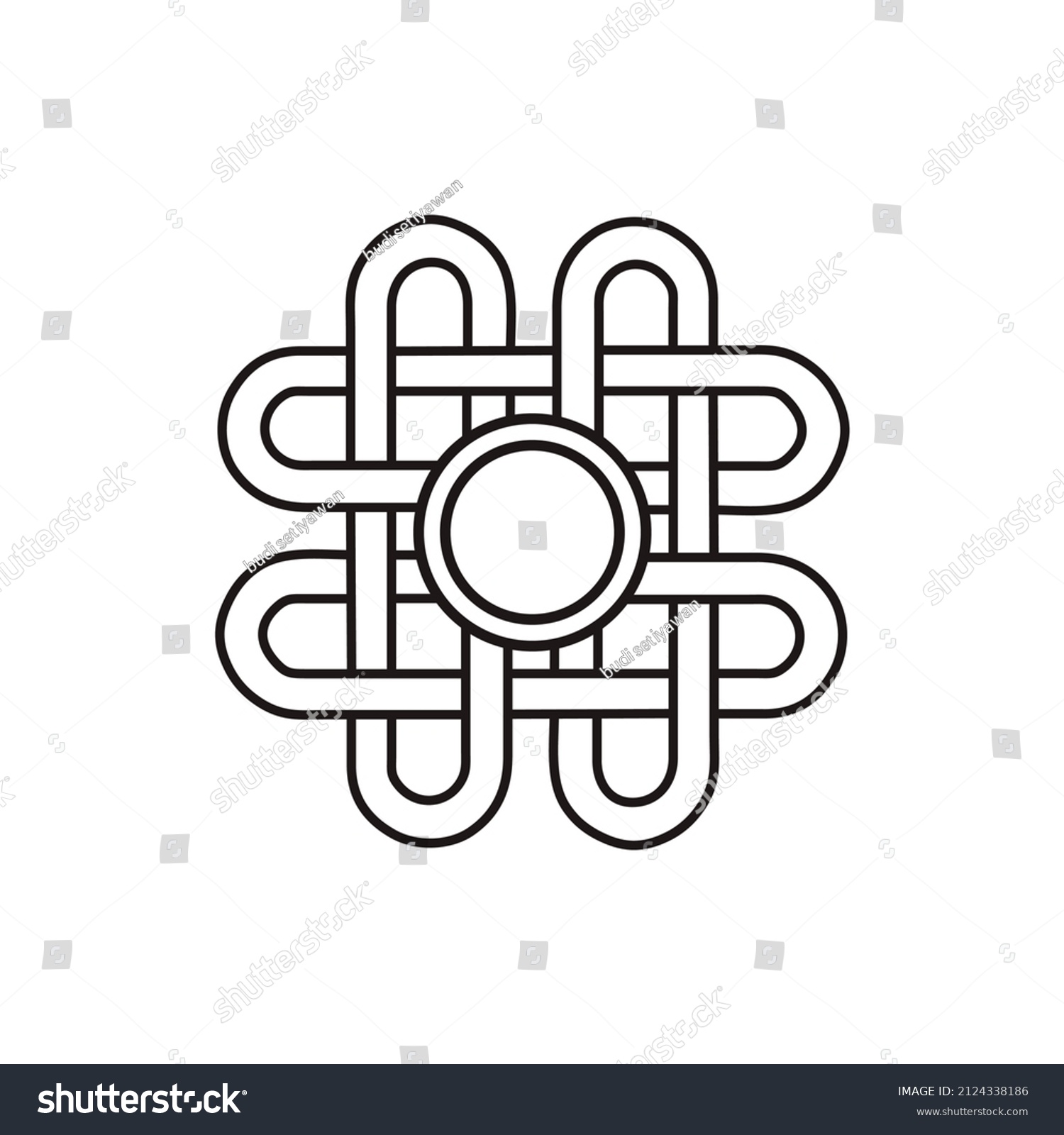 Medieval Celtic Knot Tattoo Set Celtic Stock Vector Royalty Free