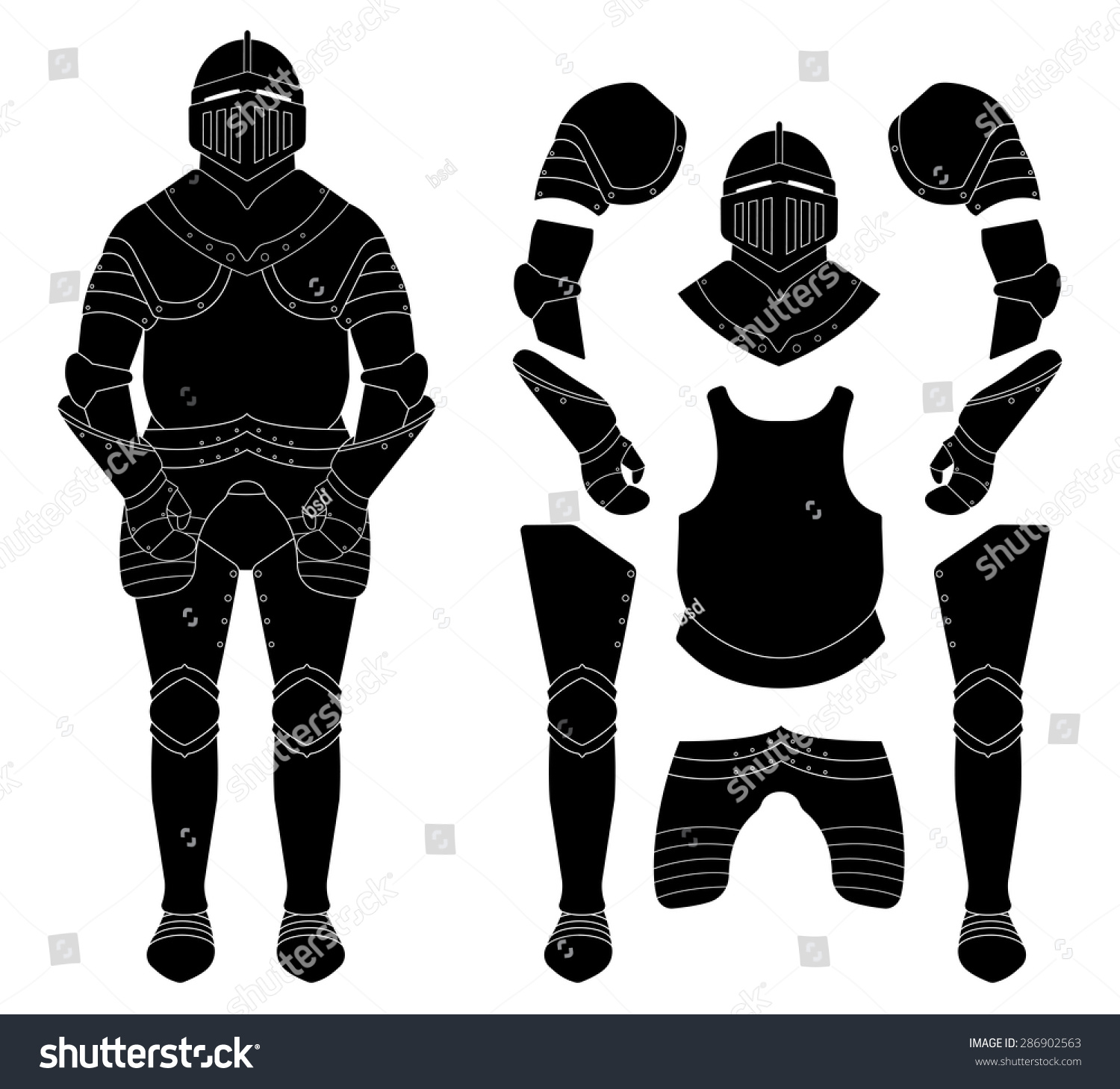 medieval armor leggings