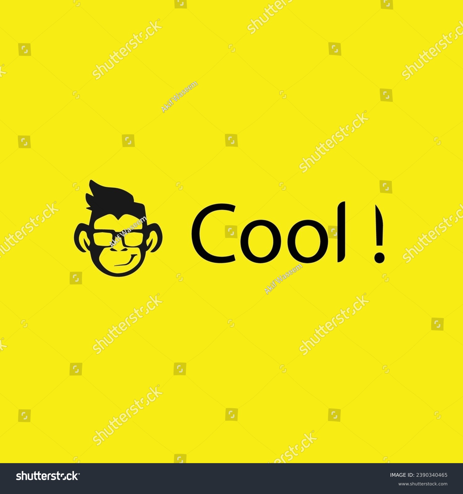 SVG of Meet our cool chimp logo! 🐵🕶️ Beyond just an icon, it's a vibe. With shades on and an attitude to match, this chimp embodies the essence of cool. Join the fun-loving crew, svg