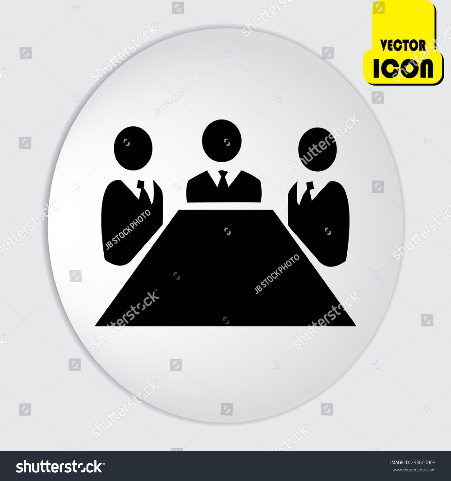 Meeting Vector Icons Stock Vector (Royalty Free) 233660008