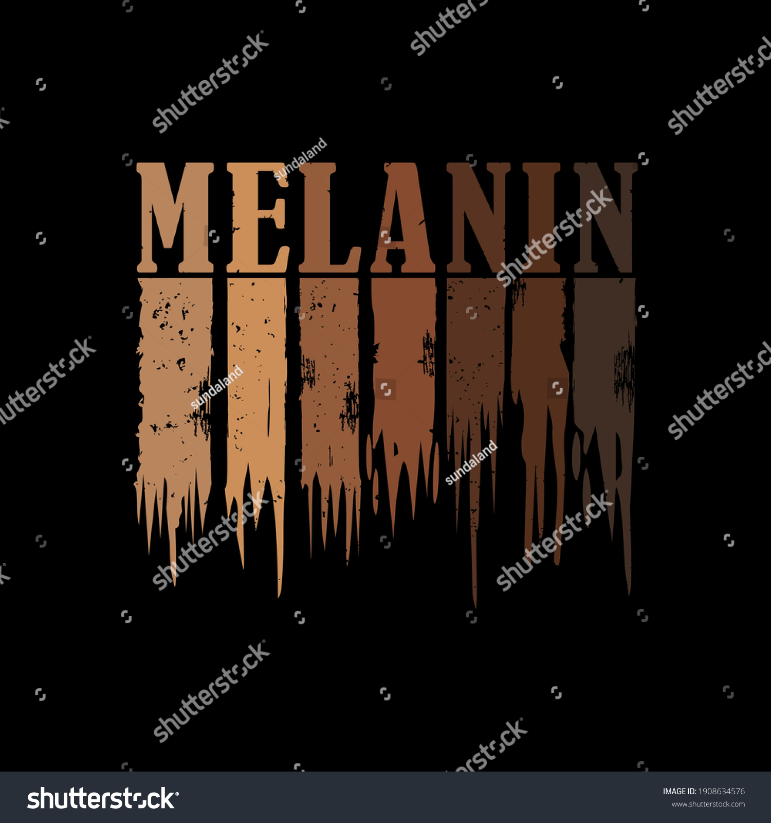 Melanin Black African American Vector Illustration Stock Vector Melanin Black African American Vector Illustration Stock Vector