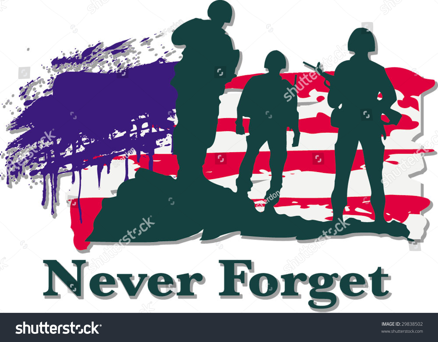 Memorial Stock Vector Illustration 29838502 : Shutterstock