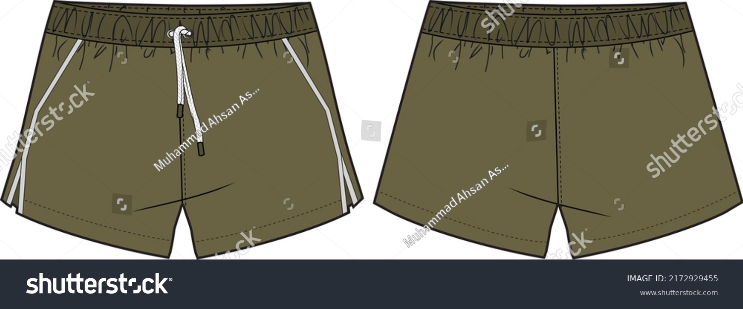Men Boys Bottom Wear Shorts Vector Stock Vector (Royalty Free ...
