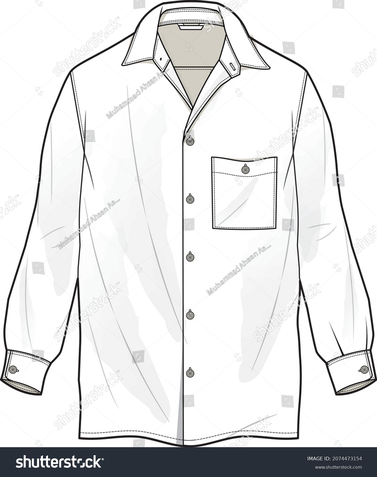 5,693 Formal shirt sketch Images, Stock Photos & Vectors | Shutterstock
