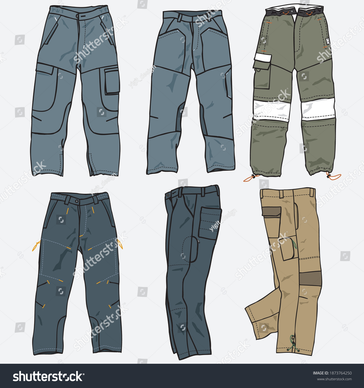 2,103 Cargo pants Stock Vectors, Images & Vector Art | Shutterstock