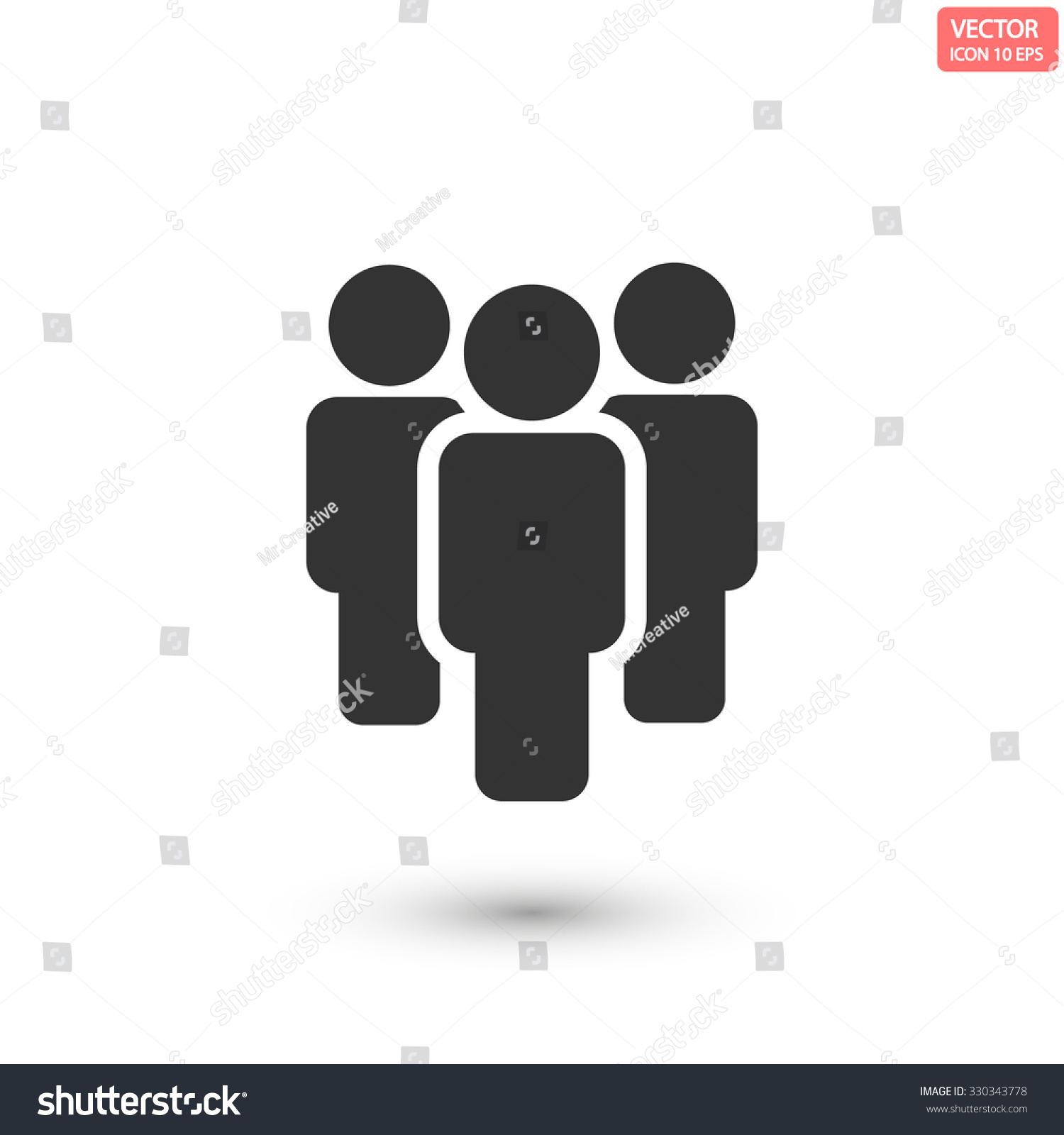 Men Icon Vector - 330343778 : Shutterstock