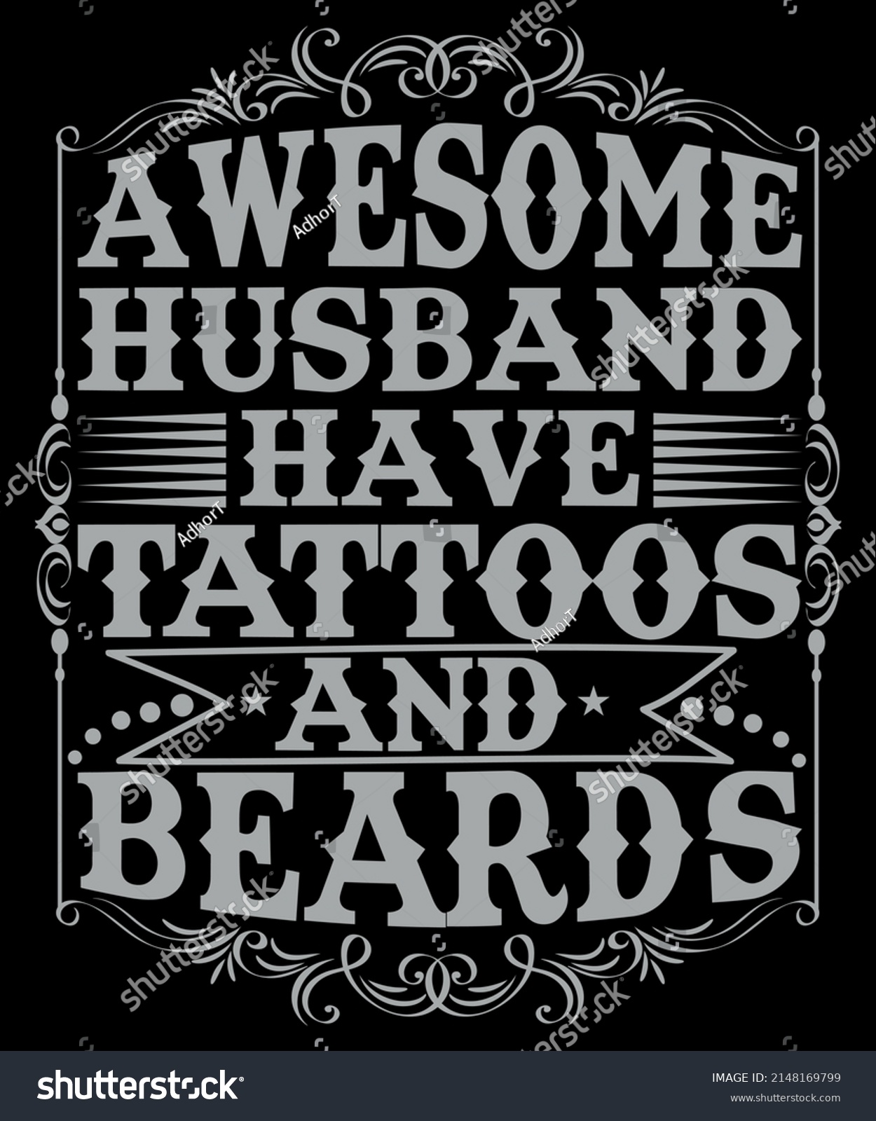 SVG of Men's Awesome Dads Have Beards And Tattoos Funny T-Shirt Gift svg