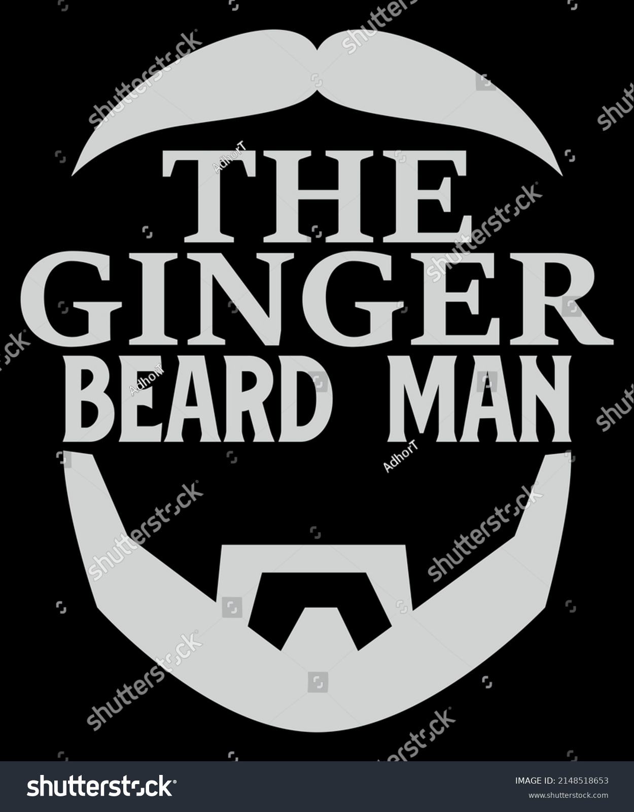 SVG of Men's Funny Ginger Beard Vintage Tee for Beard Men Novelty T-Shirt svg