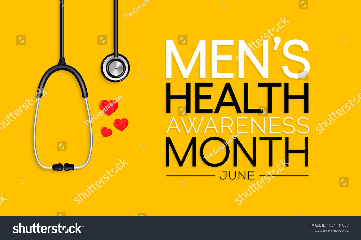 Mens Health Month Observed Every Year Stock Vector Royalty Free 1954141837 Shutterstock