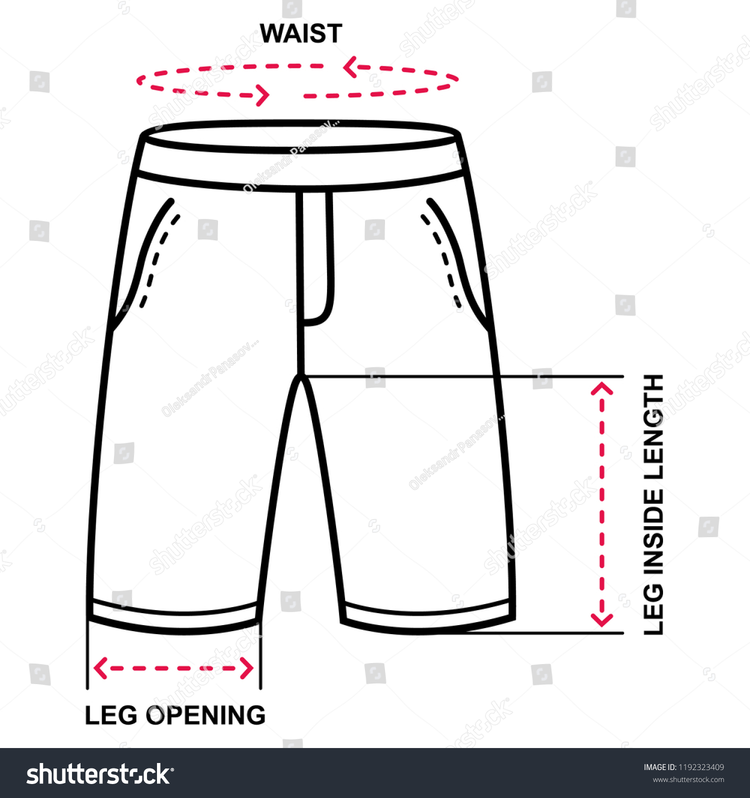 Running Shorts Size Chart