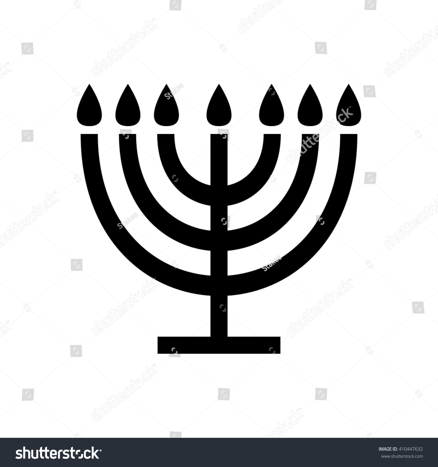 287 Seven branched menorah Images, Stock Photos & Vectors | Shutterstock