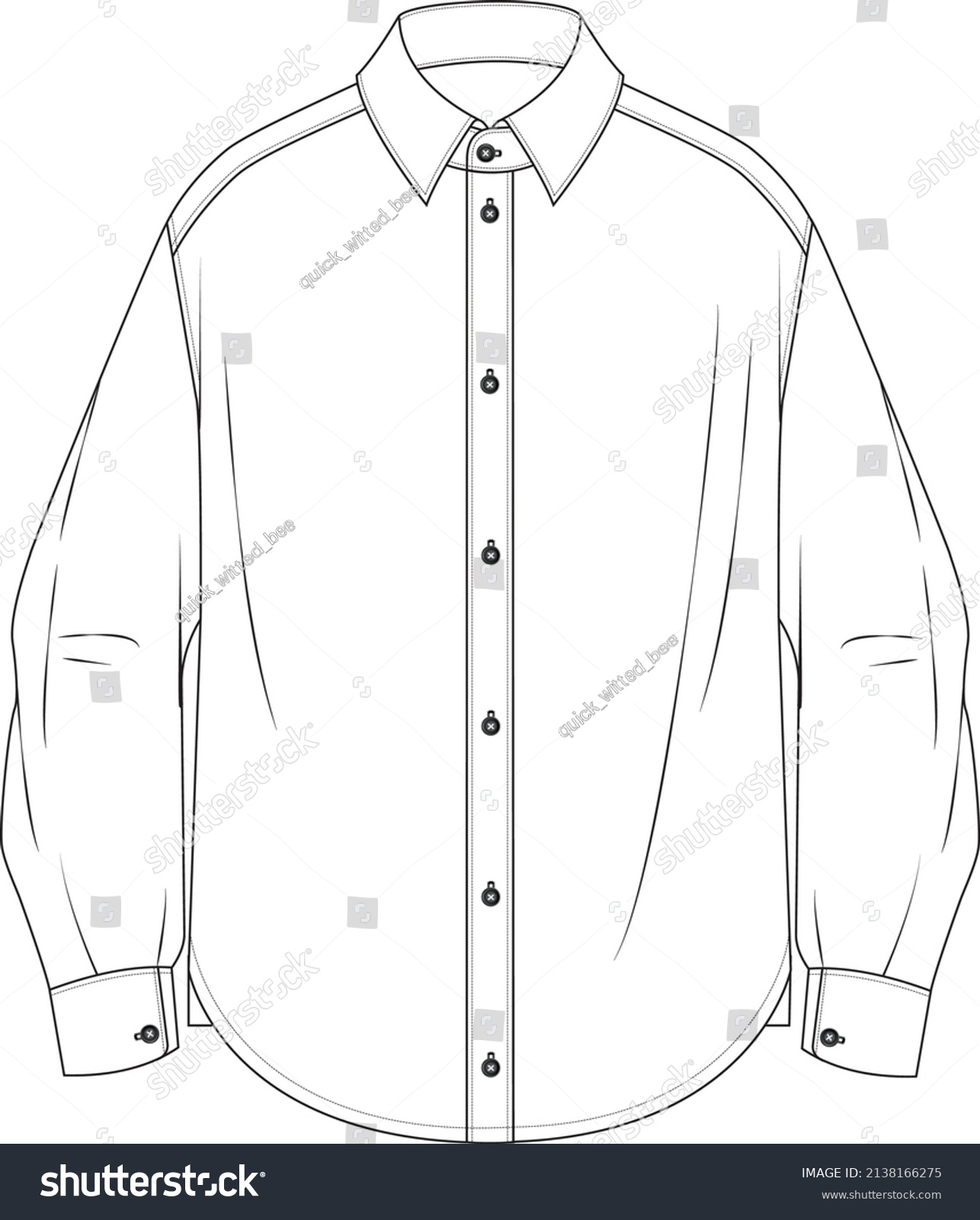Mens Basic Shirt Buttons Stock Vector (Royalty Free) 2138166275 ...