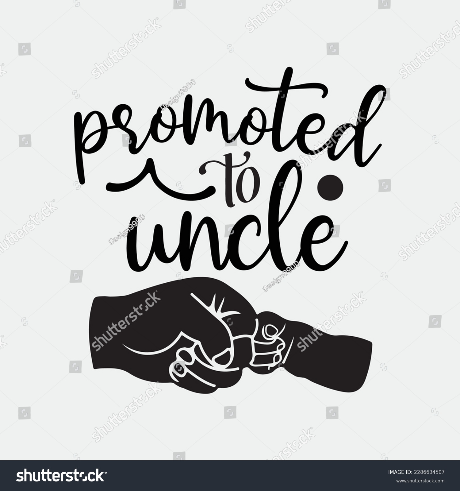 SVG of Mens Promoted to Uncle baby announcement 2023 svg
