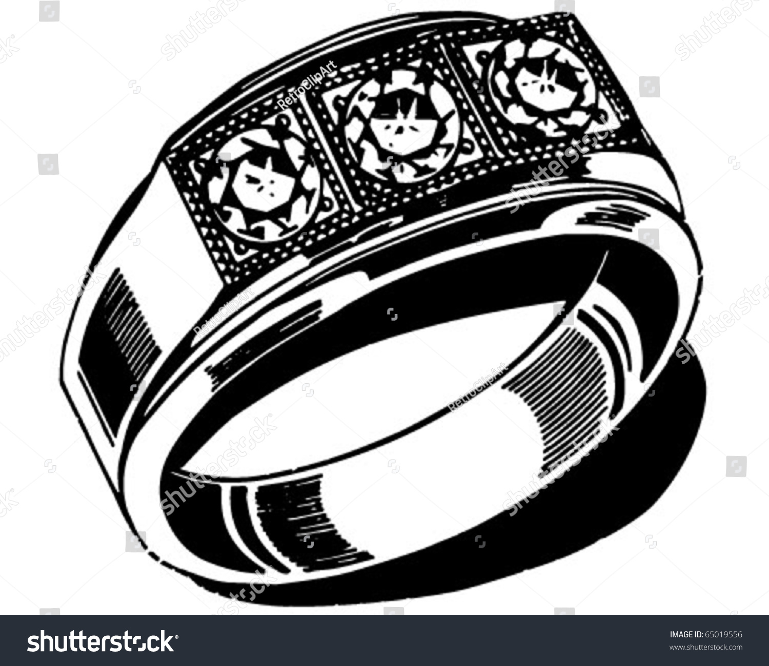 Download Mens Wedding Ring Retro Clipart Illustration Stock Vector ...