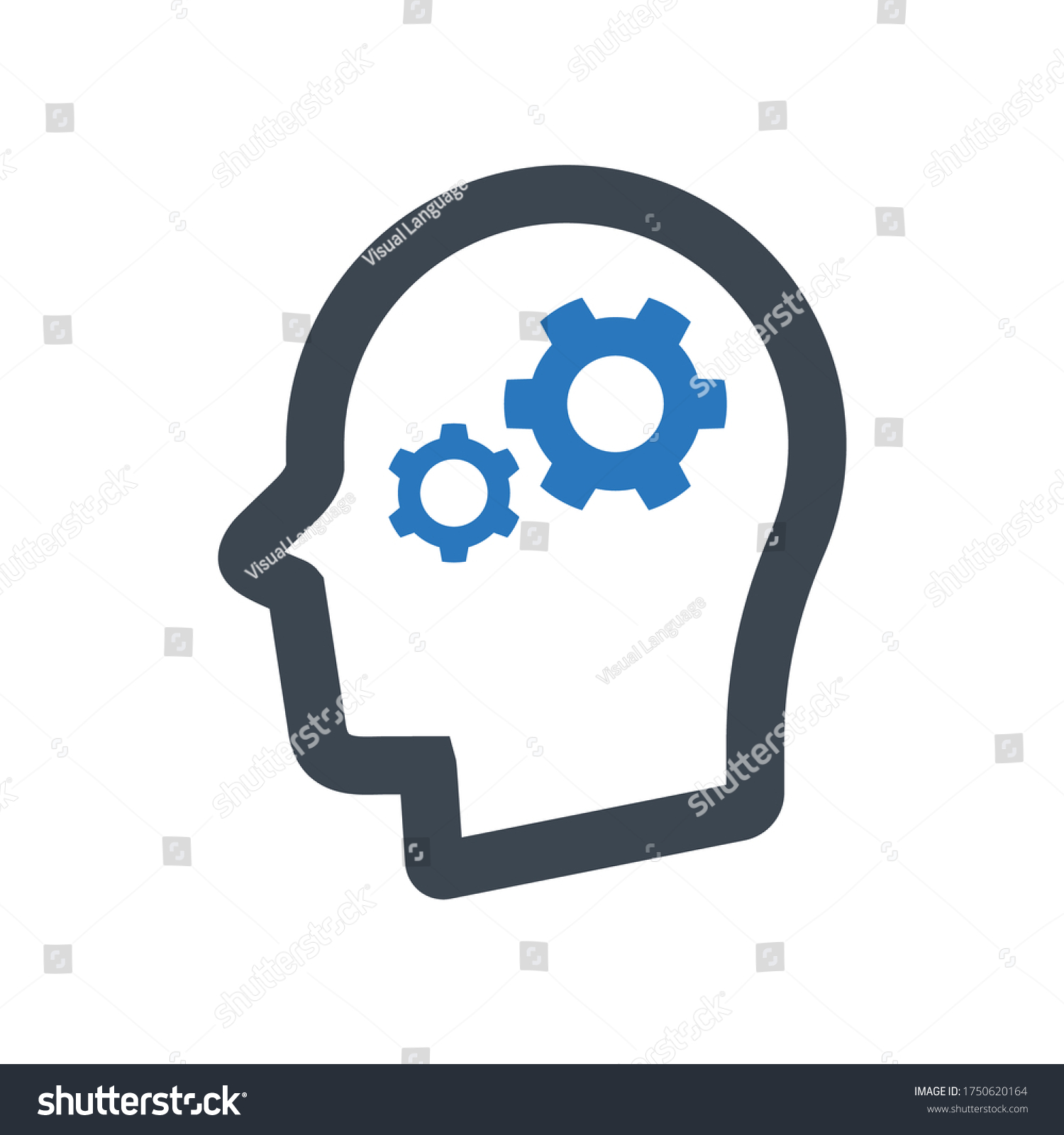 Mental Efficiency Icon Vector Illustration Stock Vector (Royalty Free ...