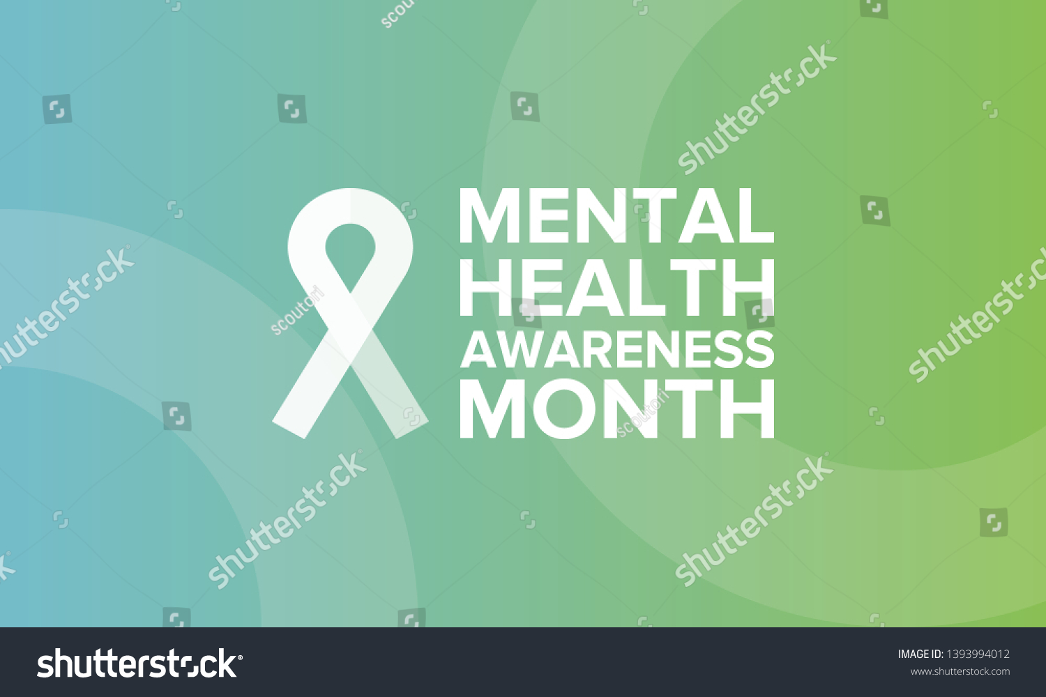 Mental Health Awareness Month May Annual Stock Vector (Royalty Free