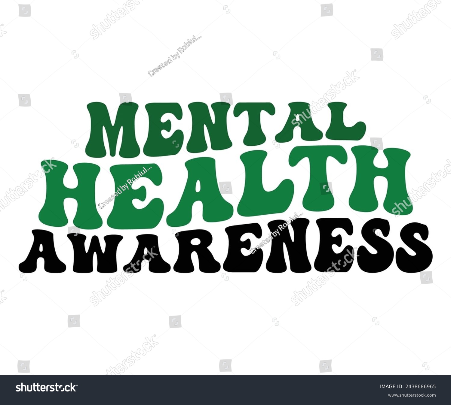 SVG of Mental Health Svg,Mental Health Awareness,Motivational Svg,Mental Health T-shirt,Typography,Retro,Cut Files for Cricut, Silhouette,Instant Download, svg