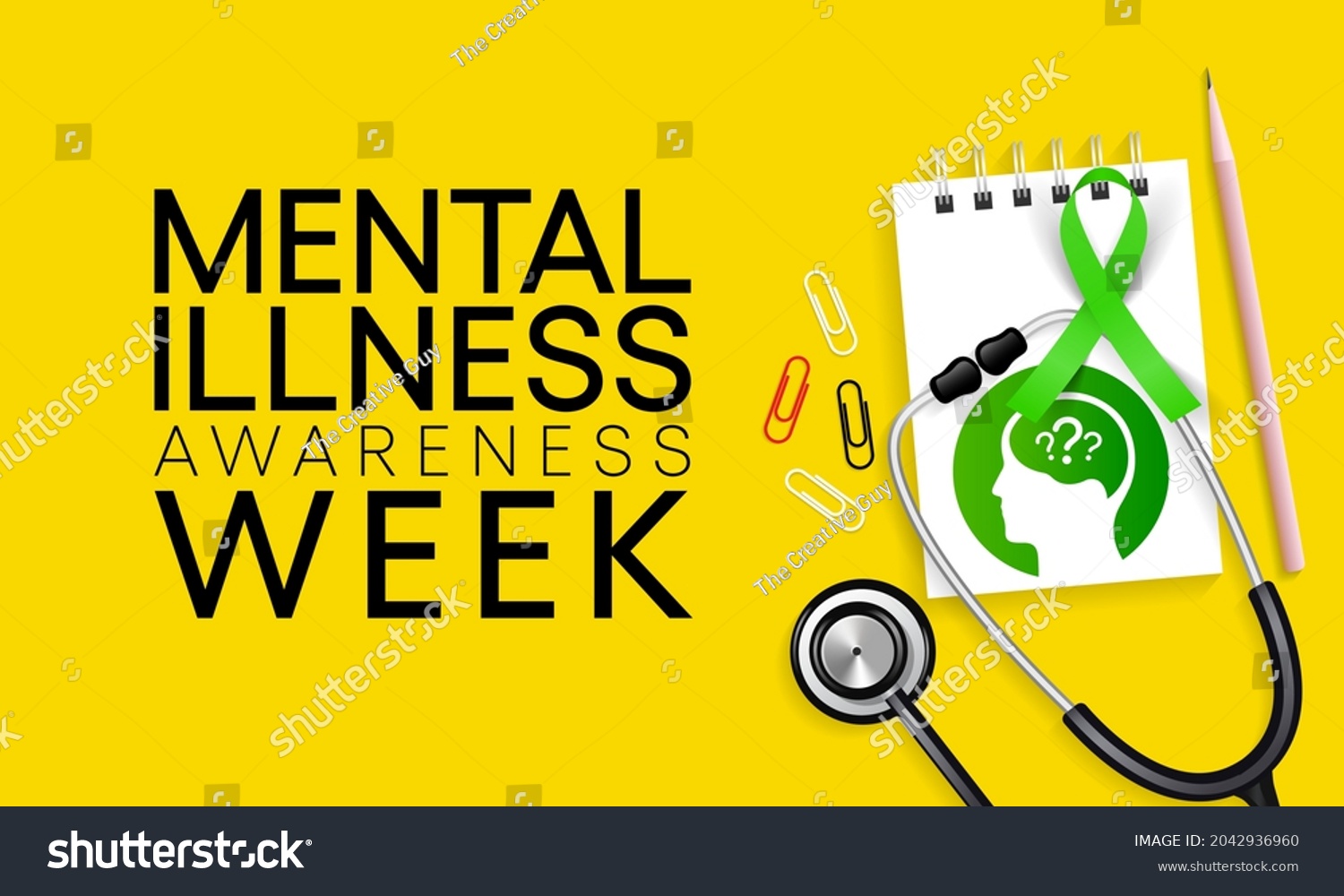 Mental Illness Awareness Week Observed Every Stock Vector Royalty Free 2042936960 Shutterstock