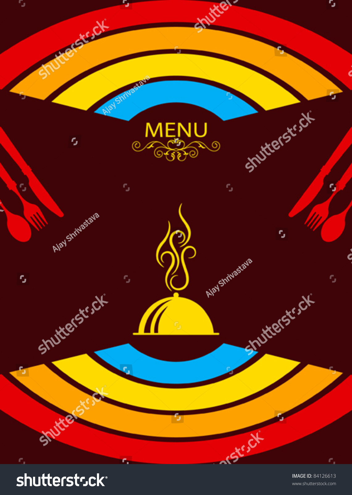 Menu Design Template Stock Vector Royalty Free 84126613 Shutterstock