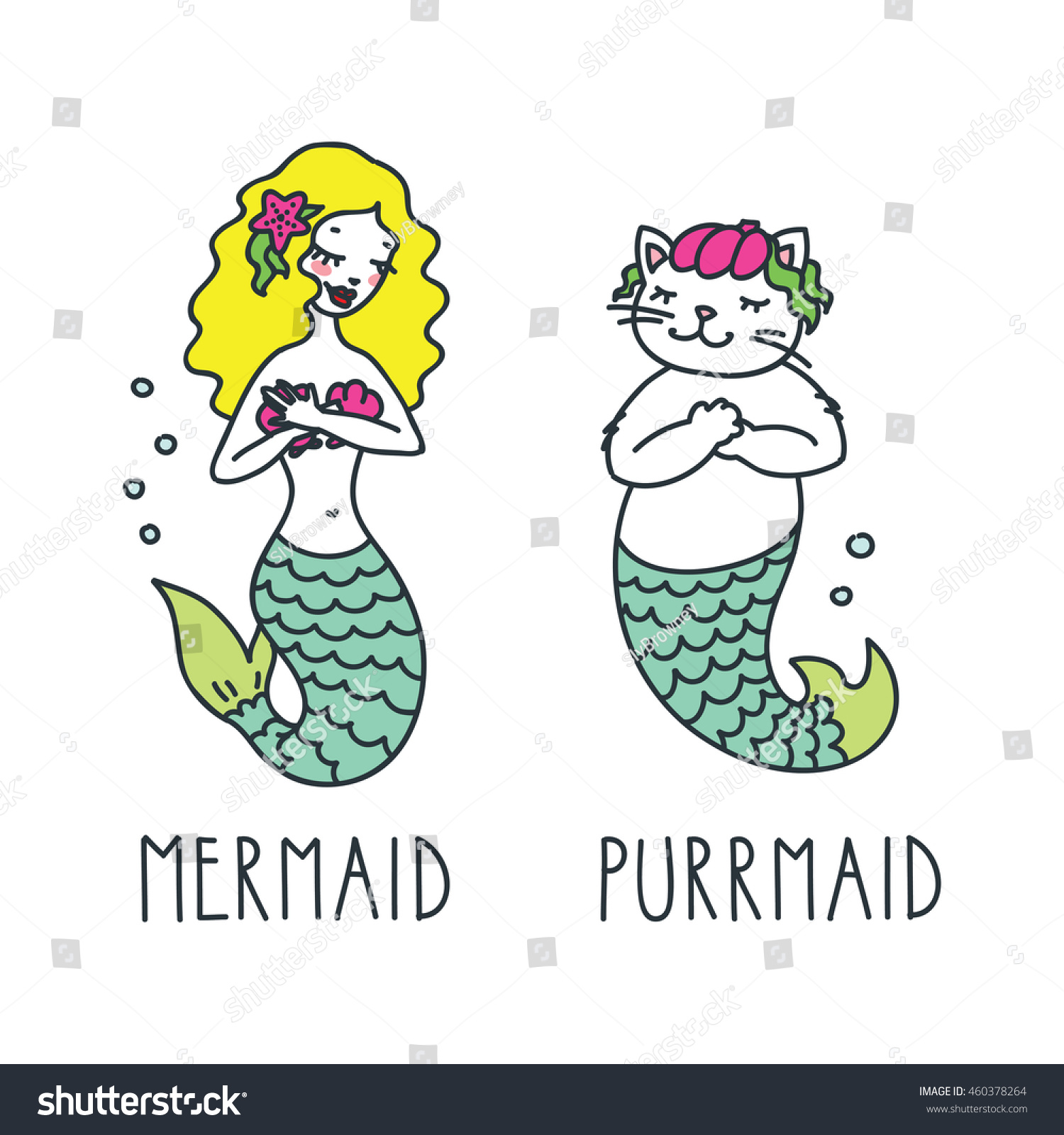 Free Free Mermaid Cat Svg 80 SVG PNG EPS DXF File